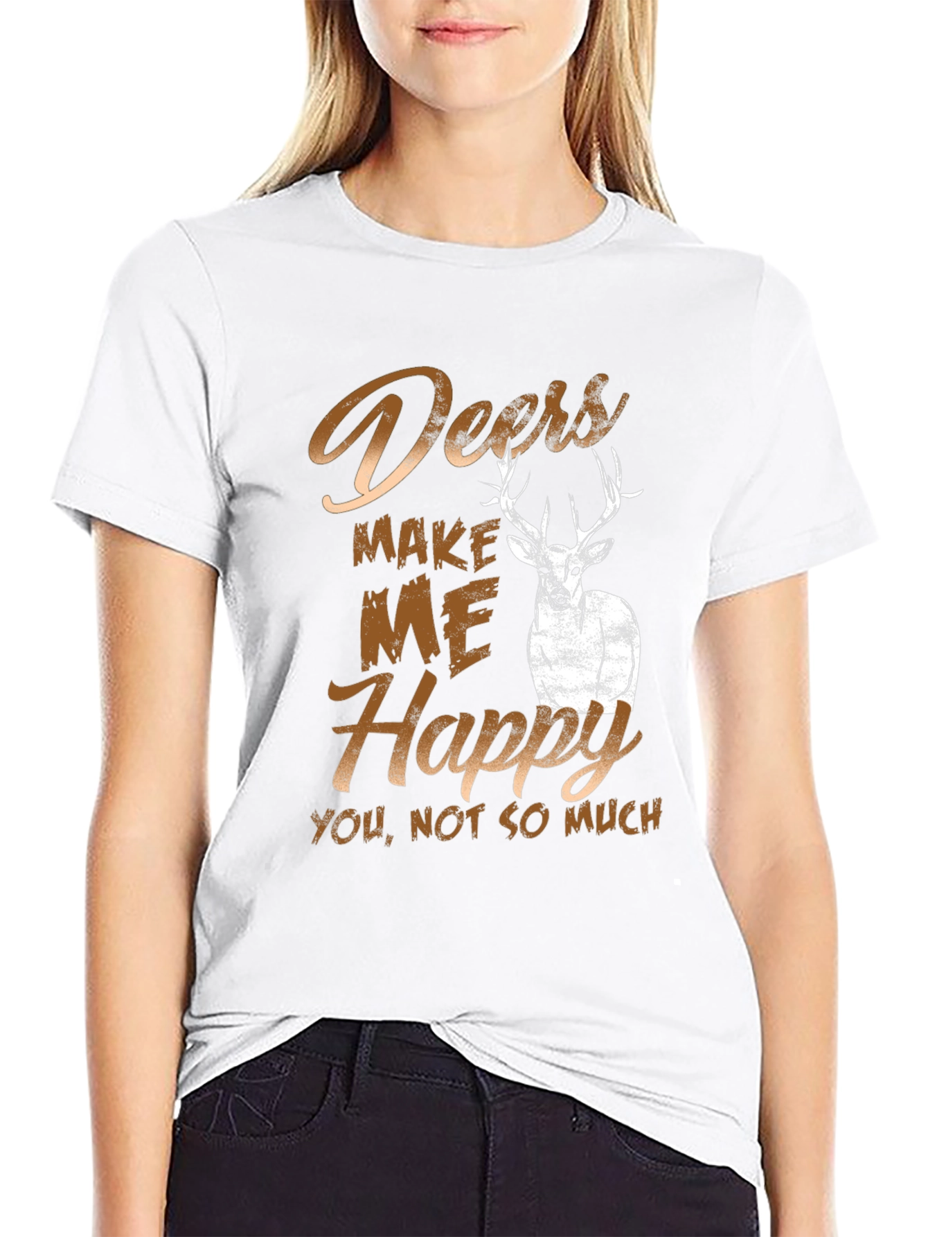 Deers Make Me Happy T-Shirt