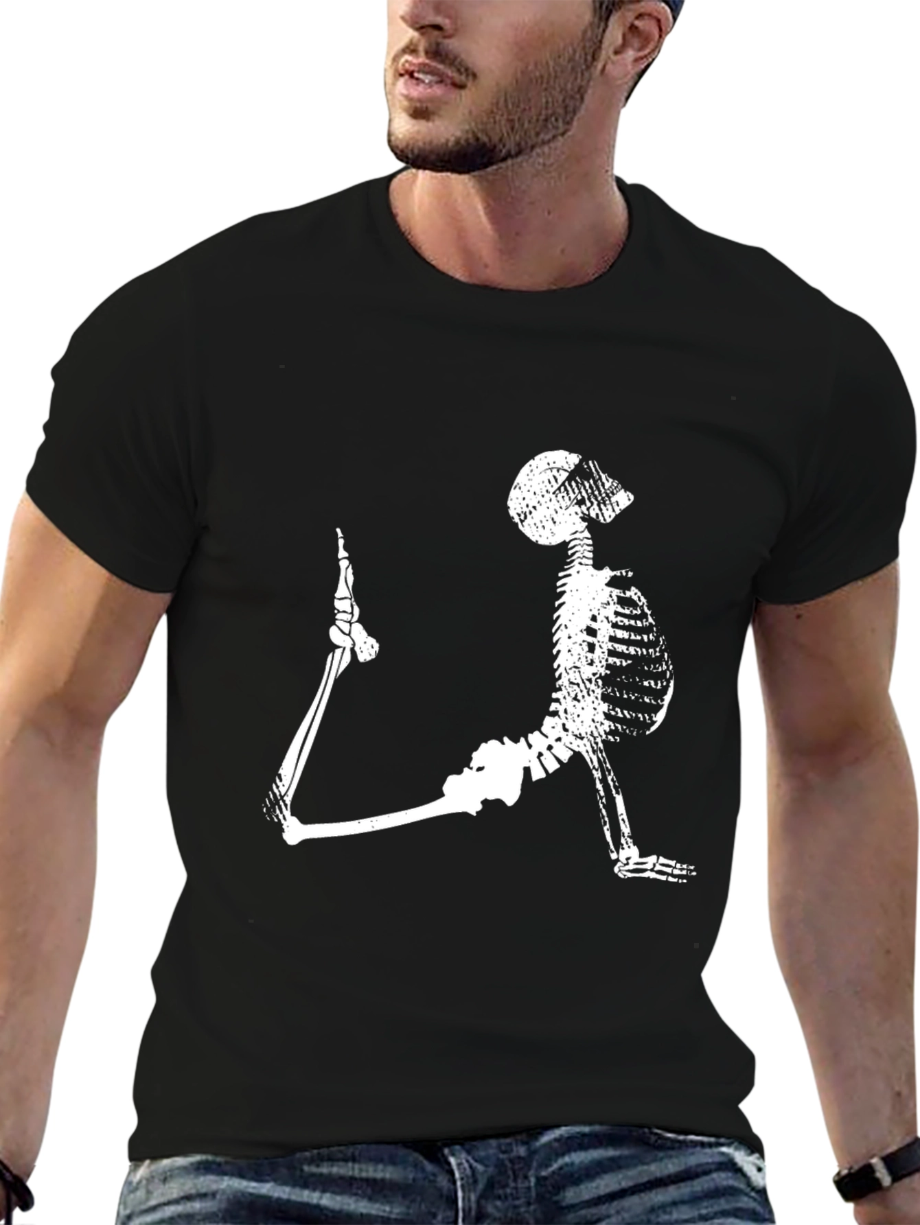 Yoga Skeleton T-Shirt - Unique Anatomy Design