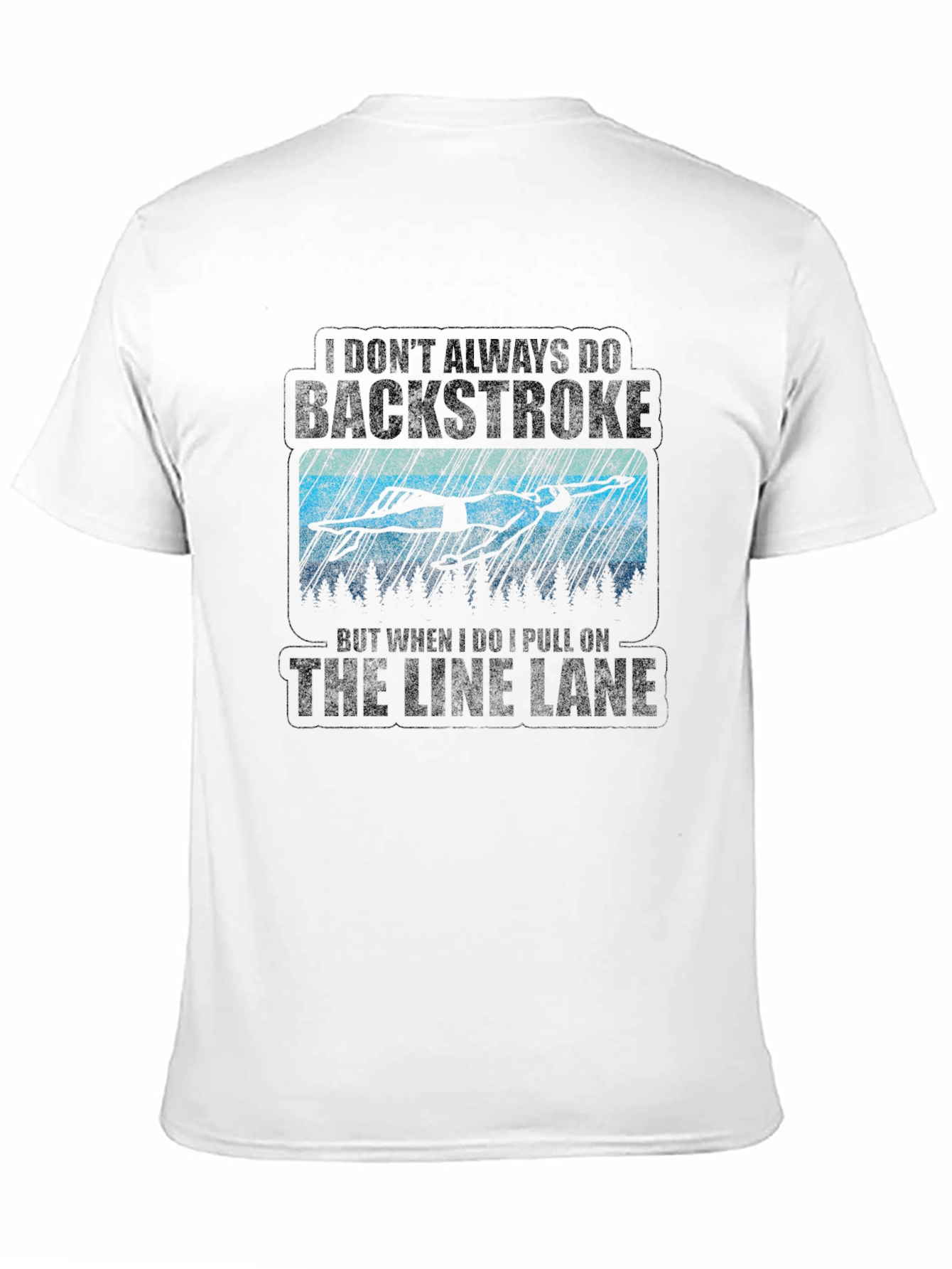 Backstroke Swimmer Graphic T-Shirt