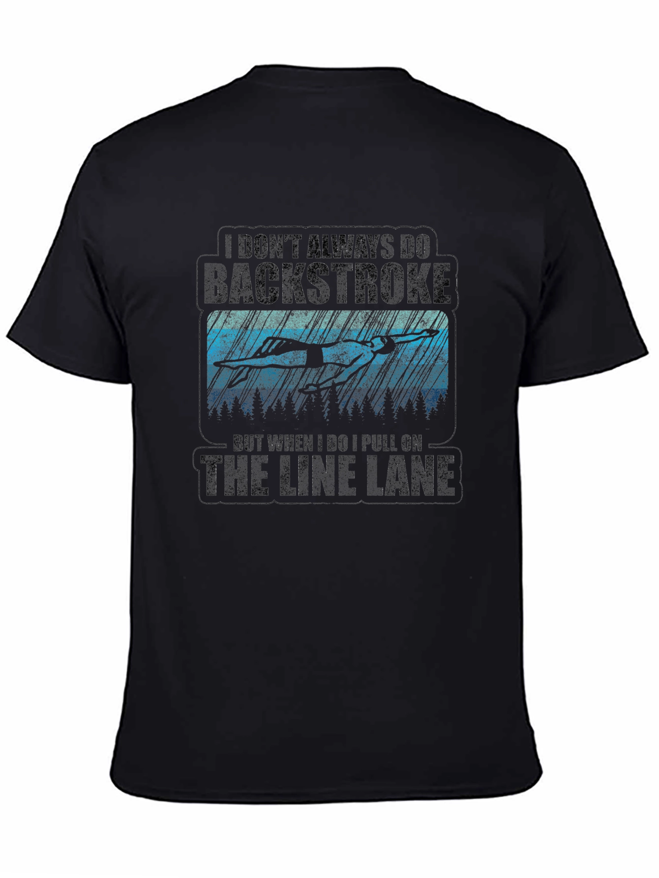 Backstroke Swimmer Graphic T-Shirt
