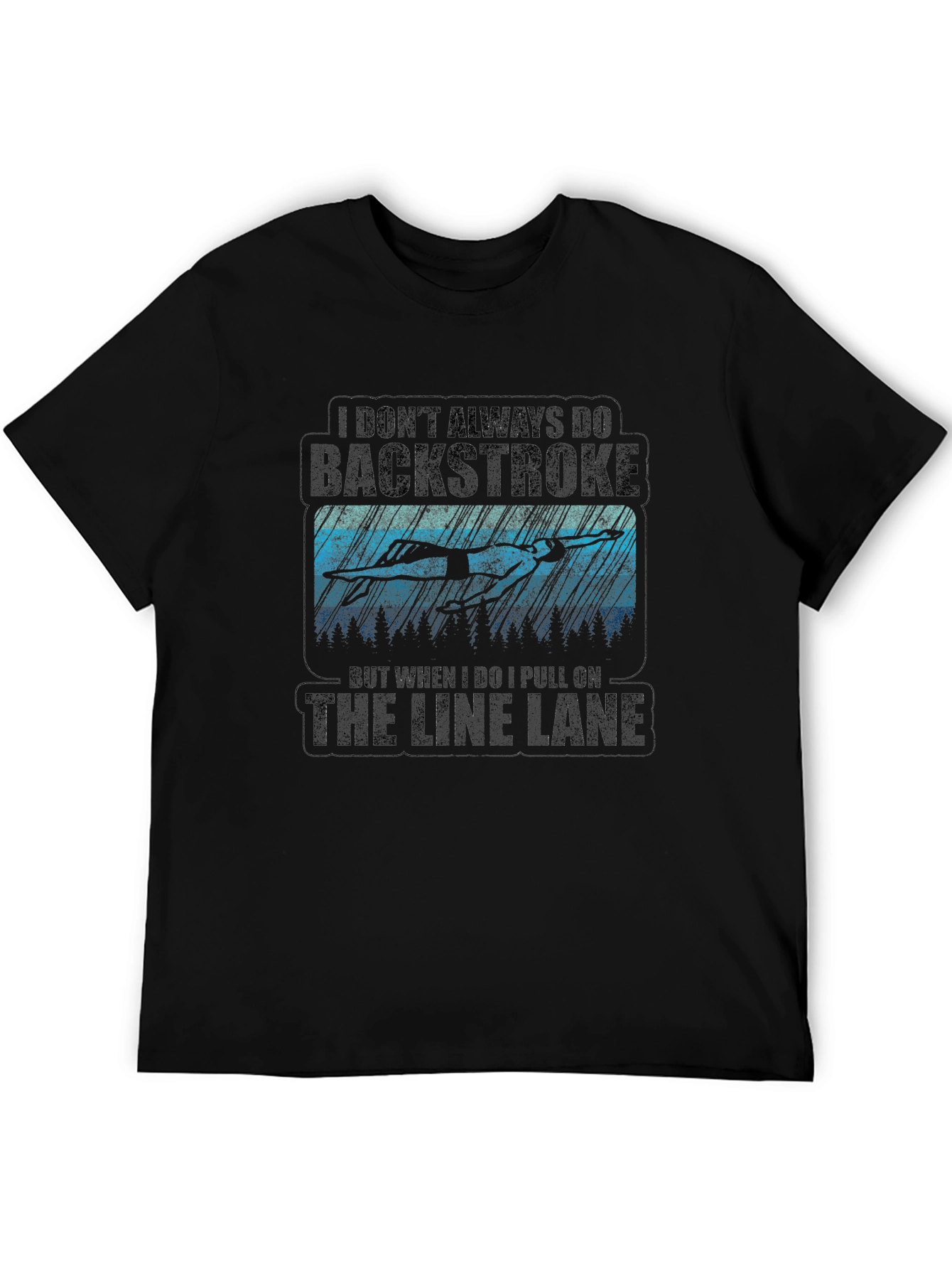 Backstroke Swimmer Graphic T-Shirt