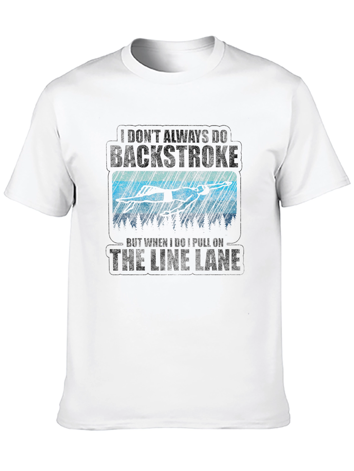 Backstroke Swimmer Graphic T-Shirt