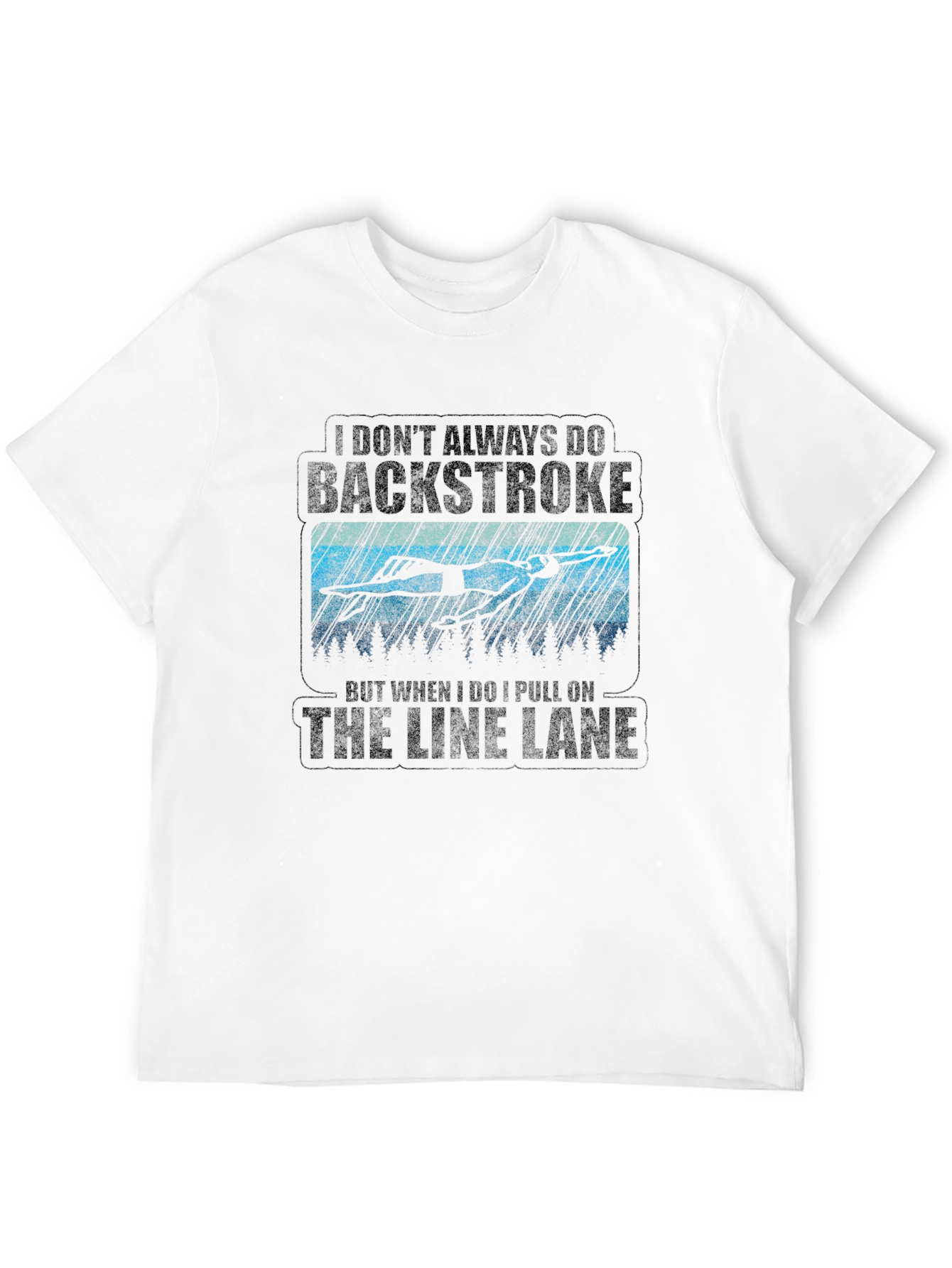 Backstroke Swimmer Graphic T-Shirt