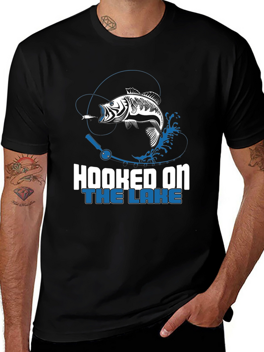 Hooked on the Lake Fishing T-Shirt