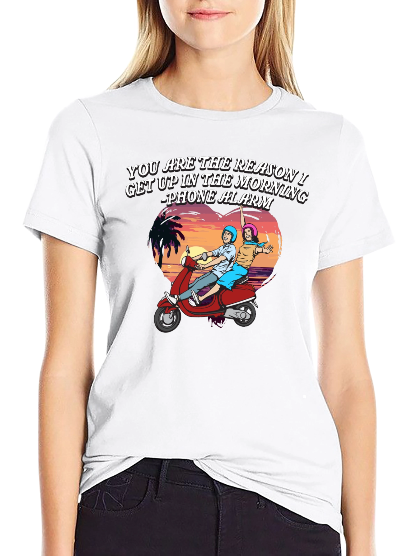 Reason I Get Up T-Shirt - Scooter Ride