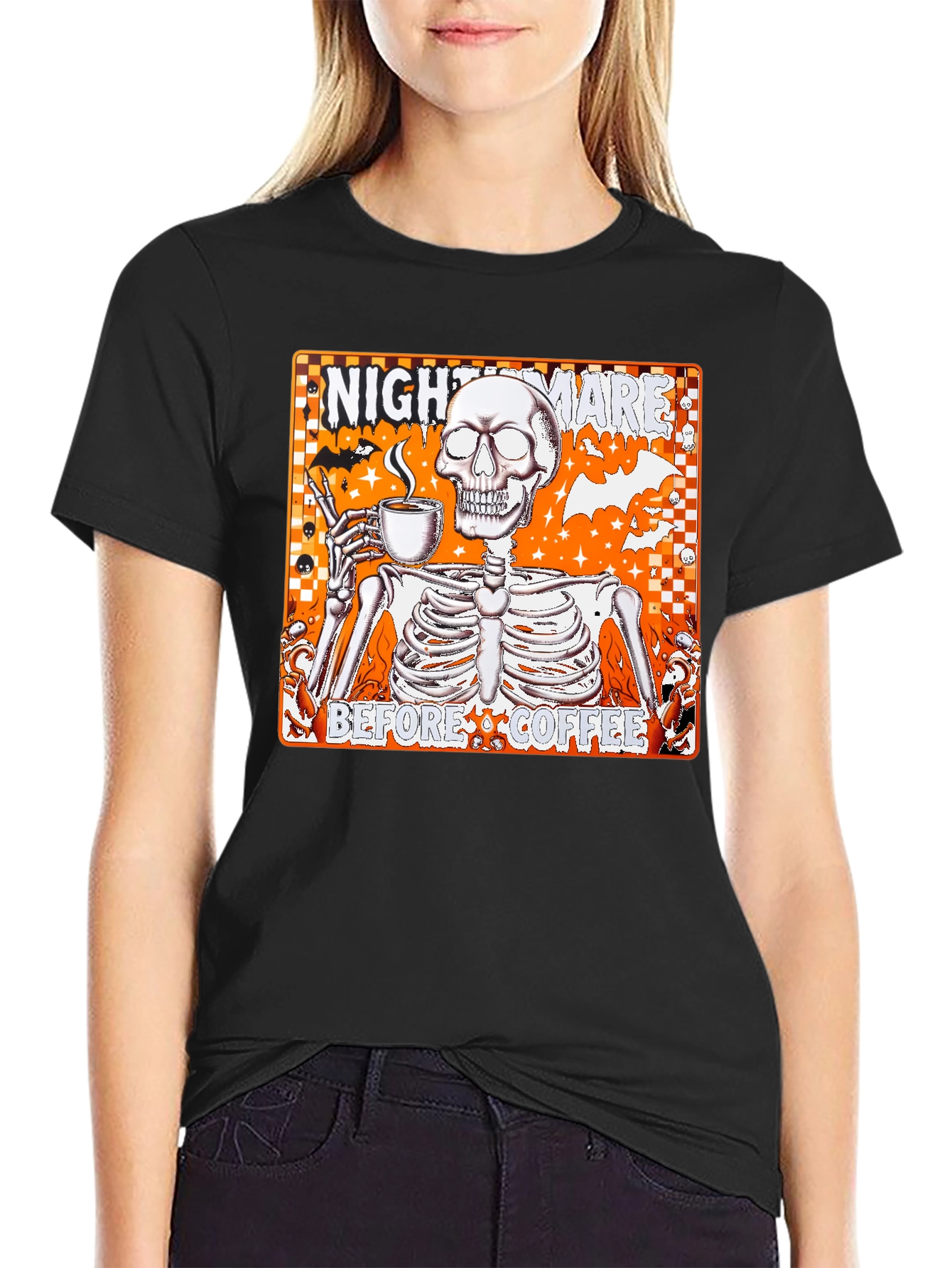 Nightmare Before Coffee Graphic T-Shirt