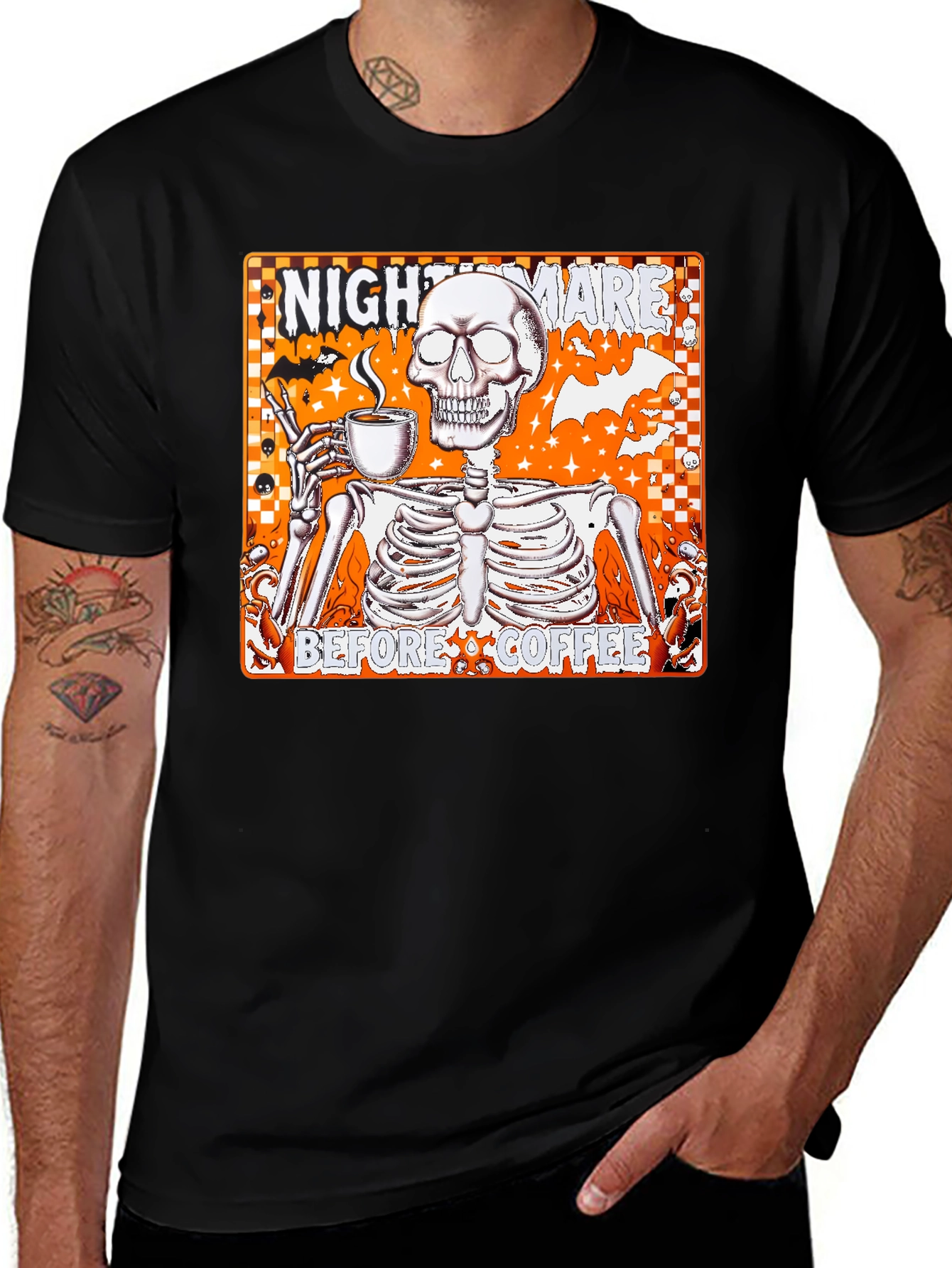 Nightmare Before Coffee Graphic T-Shirt