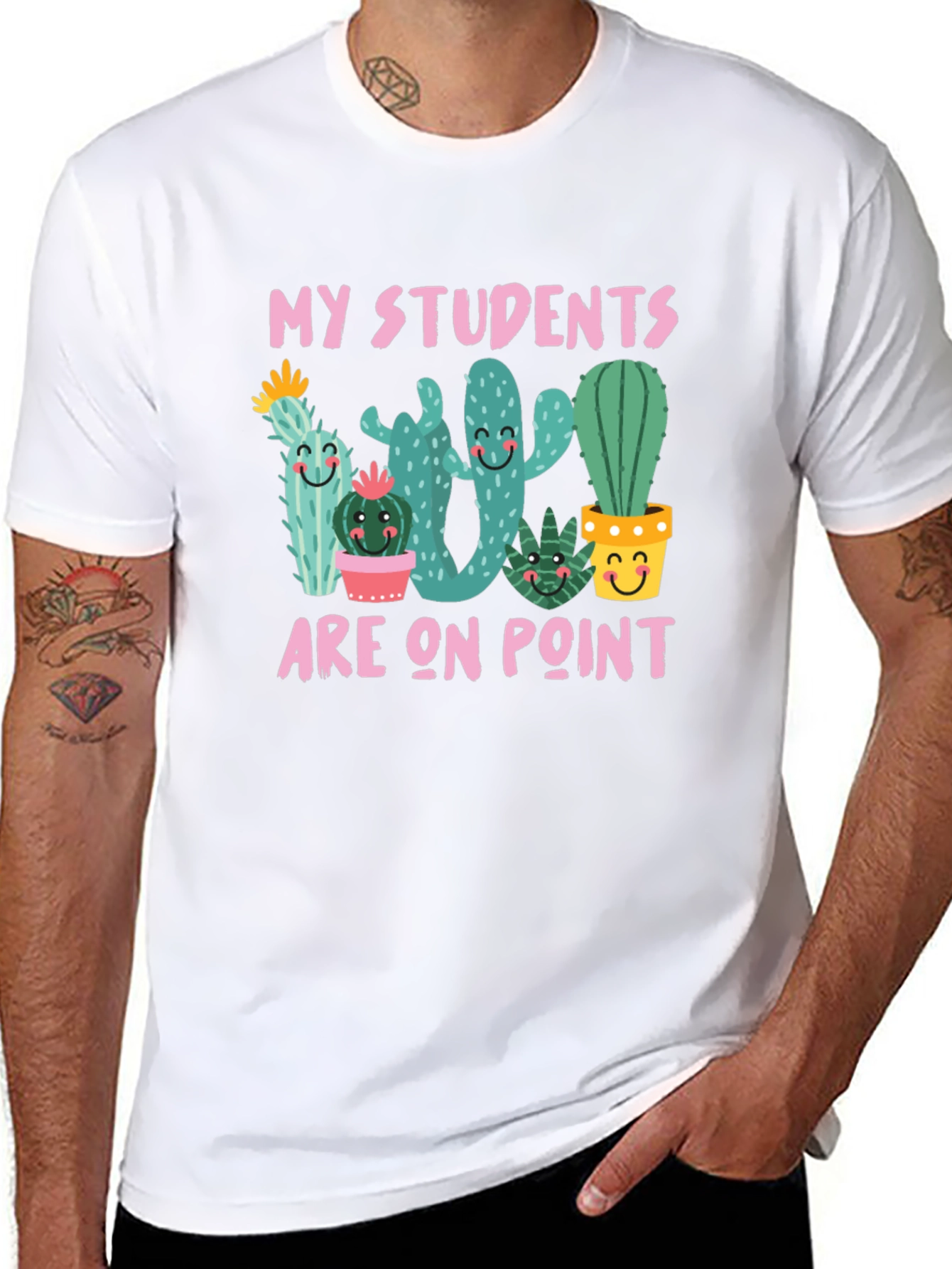 My Students Are On Point Cactus Teacher T-Shirt
