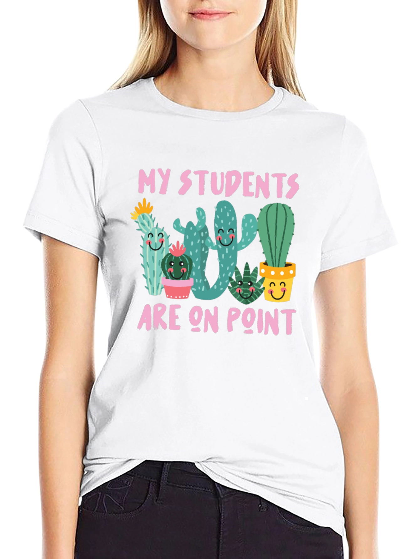 My Students Are On Point Cactus Teacher T-Shirt