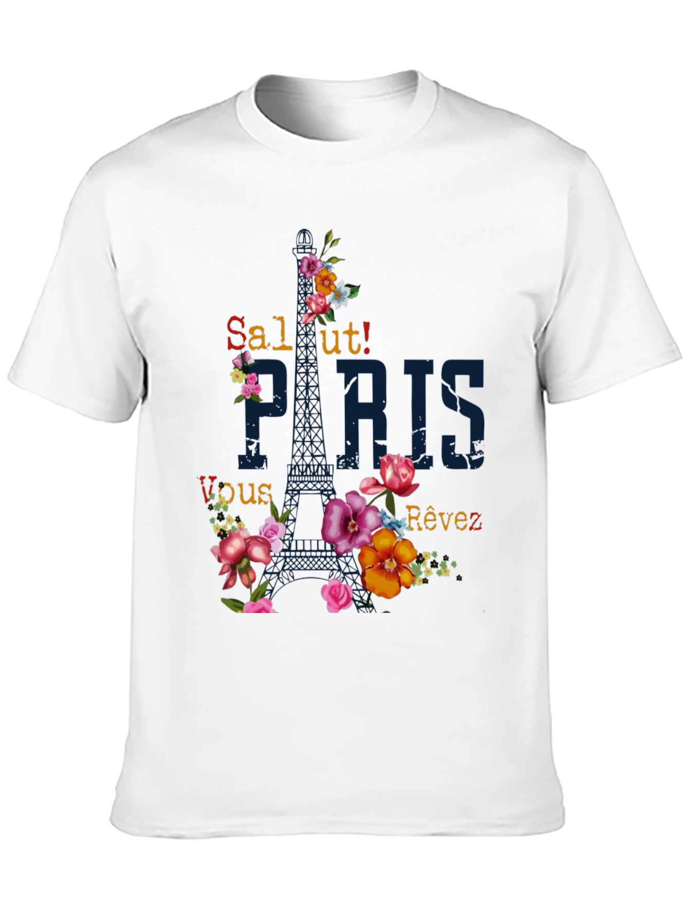 Paris Floral Graphic T-Shirt