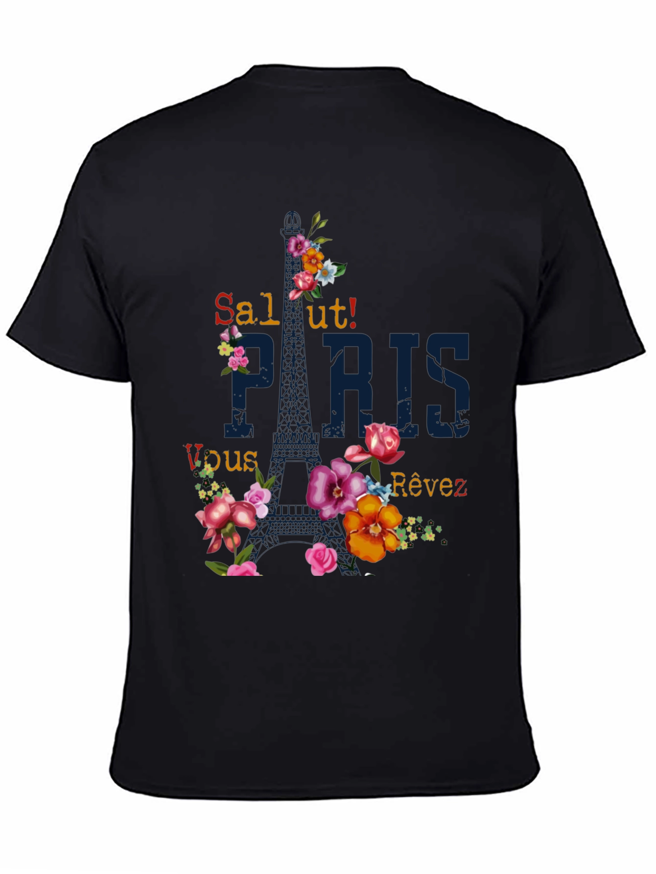 Paris Floral Graphic T-Shirt