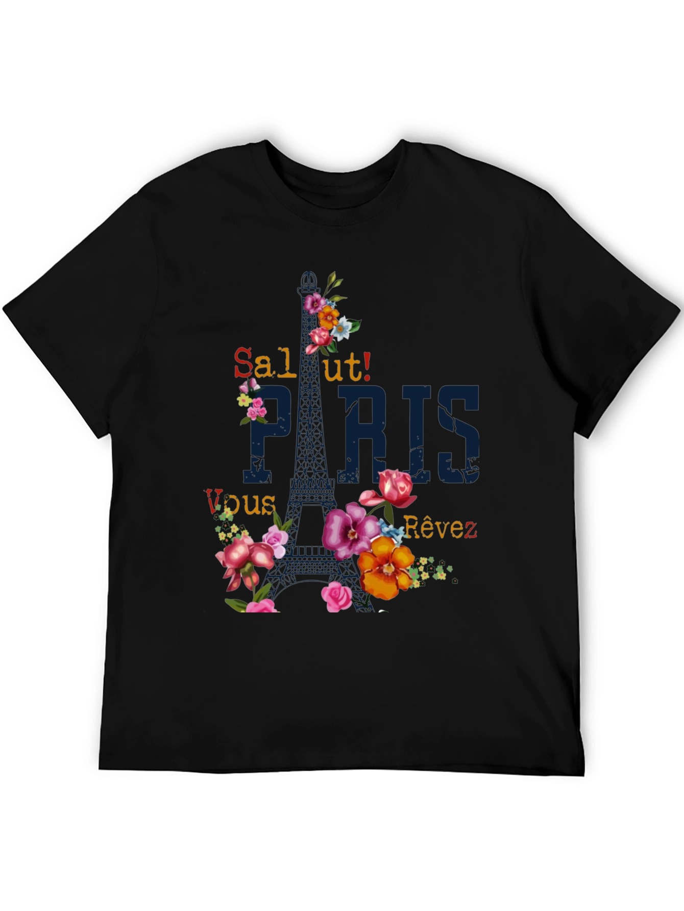 Paris Floral Graphic T-Shirt