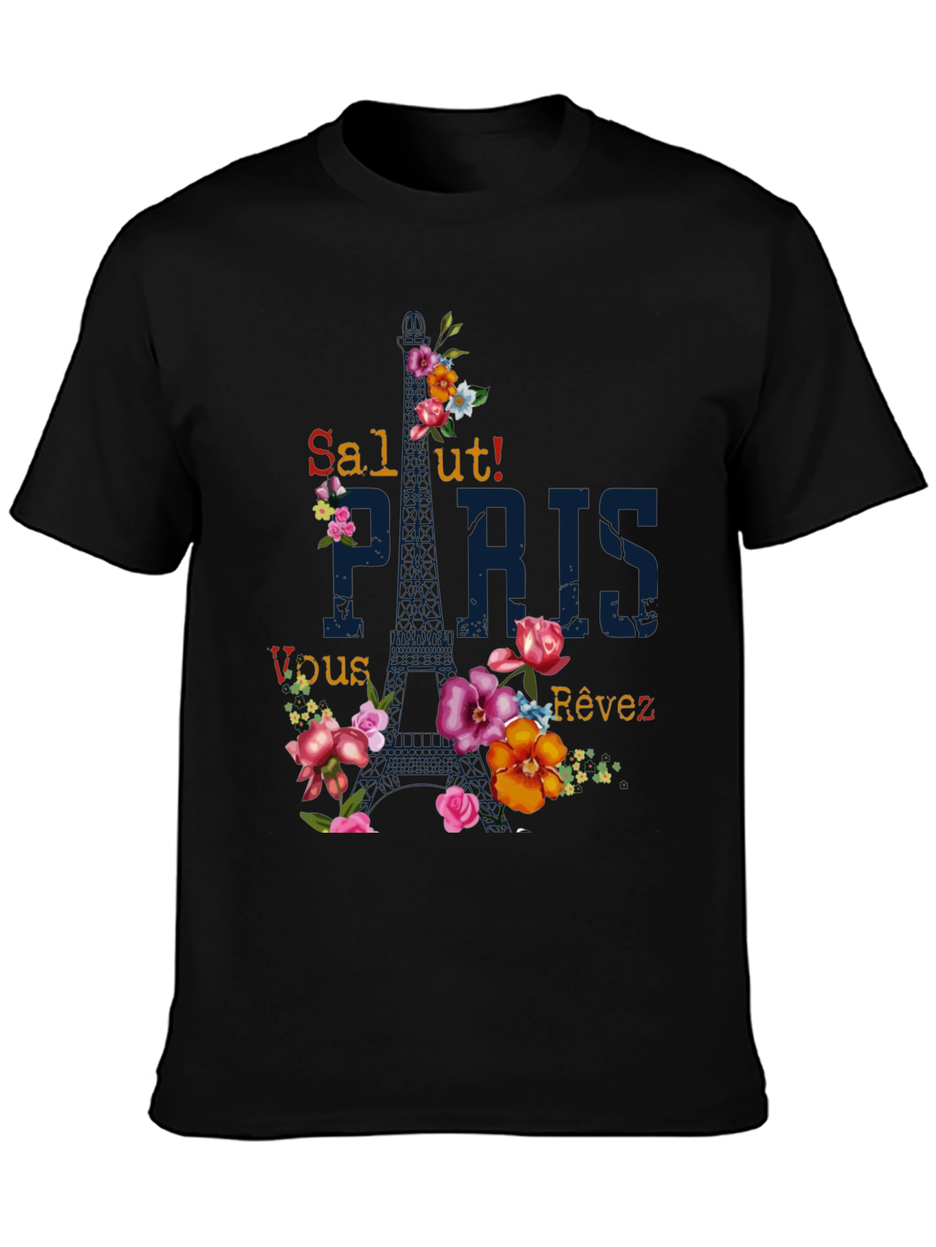 Paris Floral Graphic T-Shirt