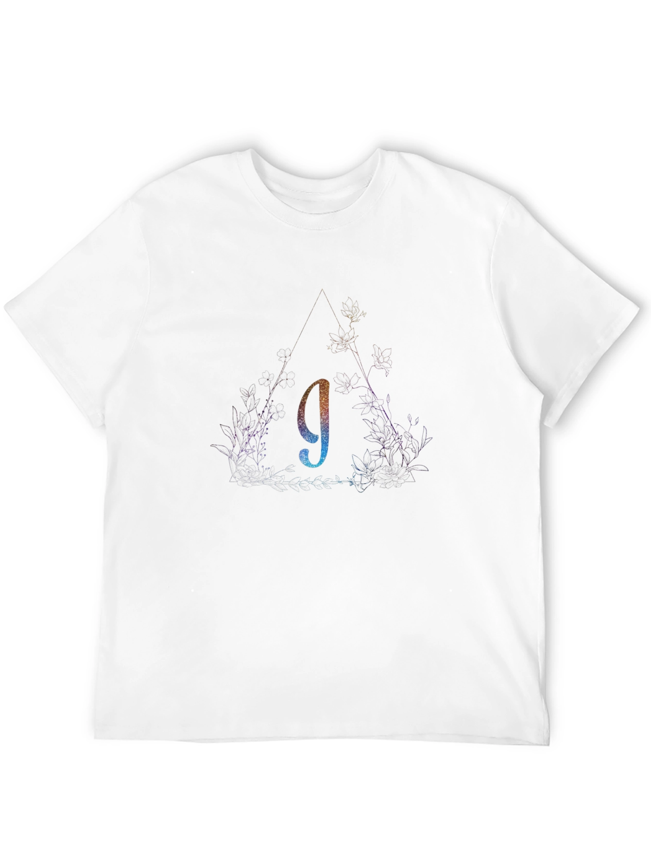 Abstract Triangle Lowercase G Graphic Tee
