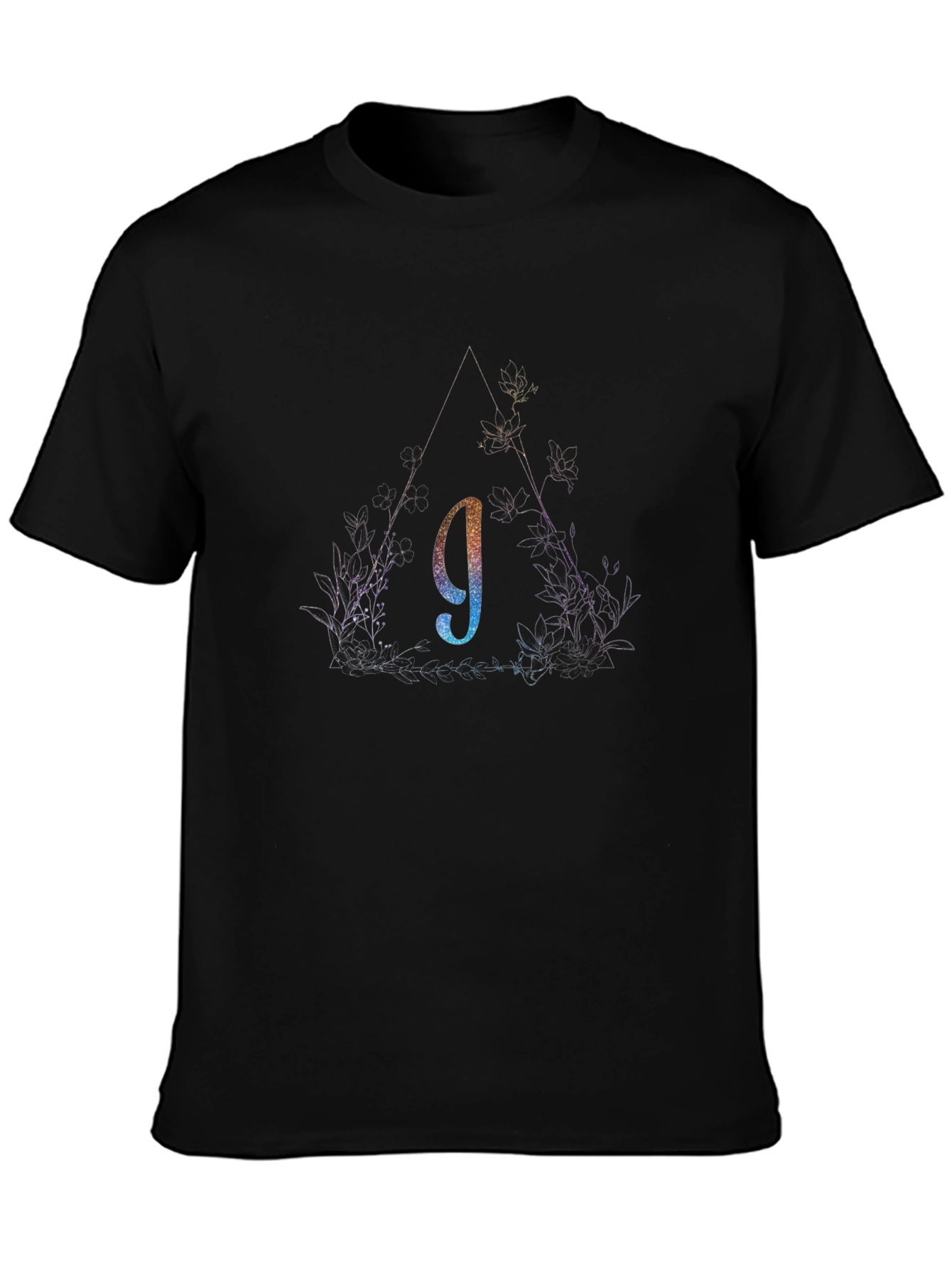Abstract Triangle Lowercase G Graphic Tee