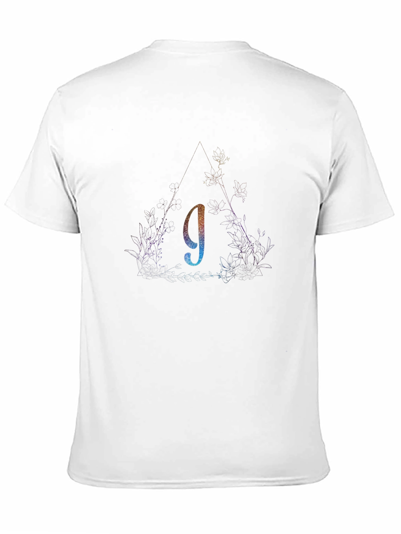 Abstract Triangle Lowercase G Graphic Tee