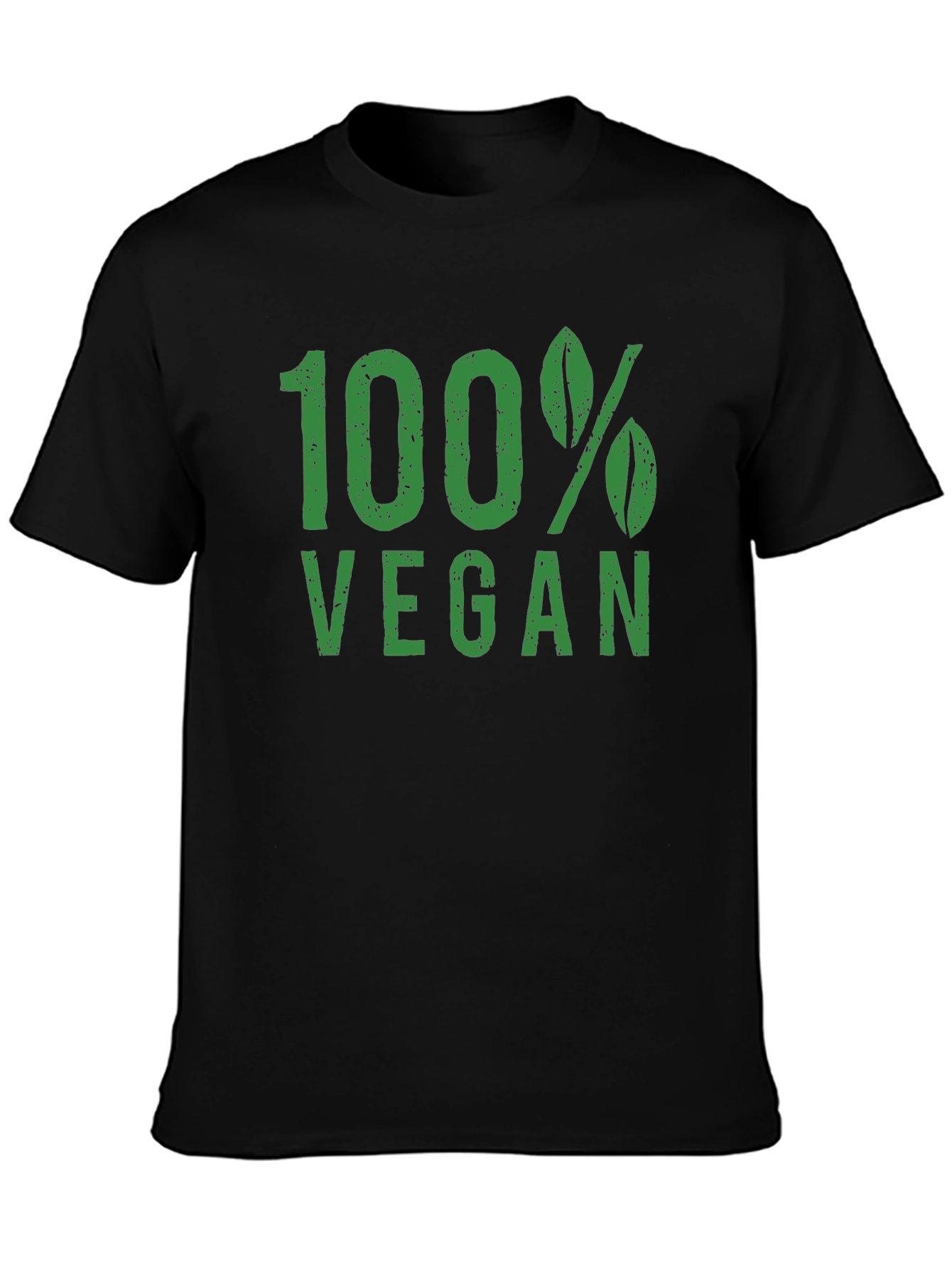 100% Vegan Graphic Tee - Black