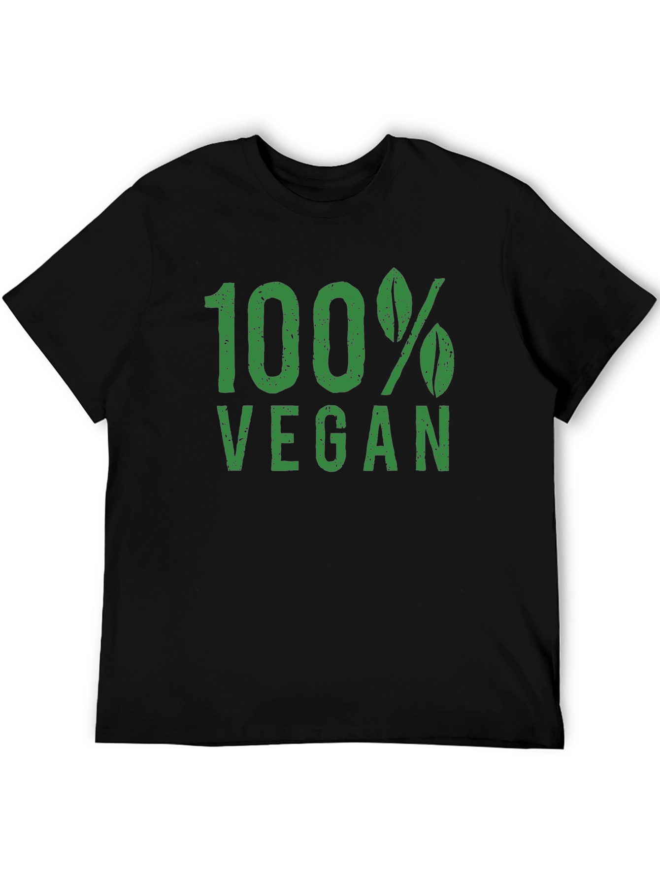 100% Vegan Graphic Tee - Black