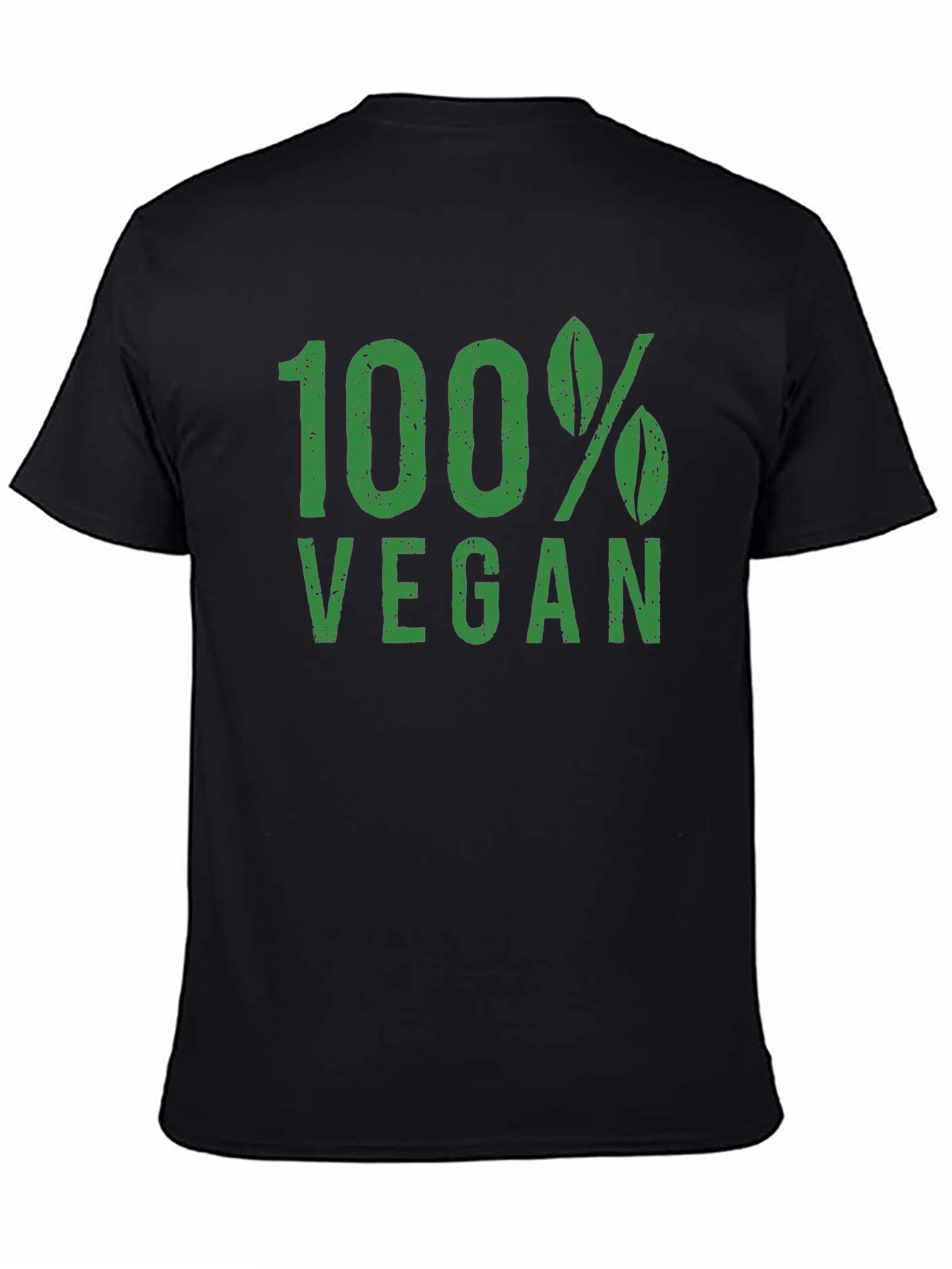 100% Vegan Graphic Tee - Black