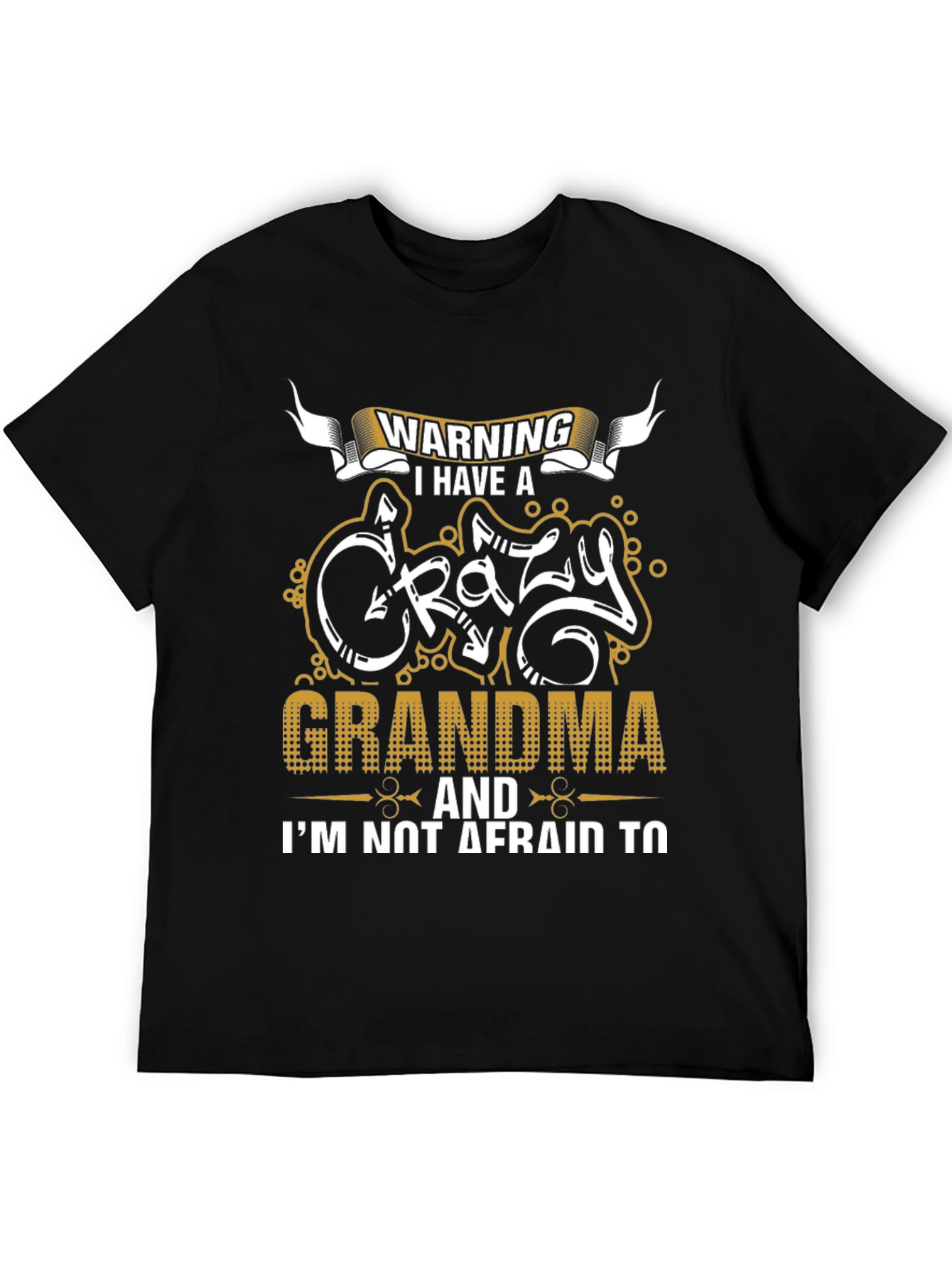 Warning Crazy Grandma T-Shirt - Novelty Graphic Tee