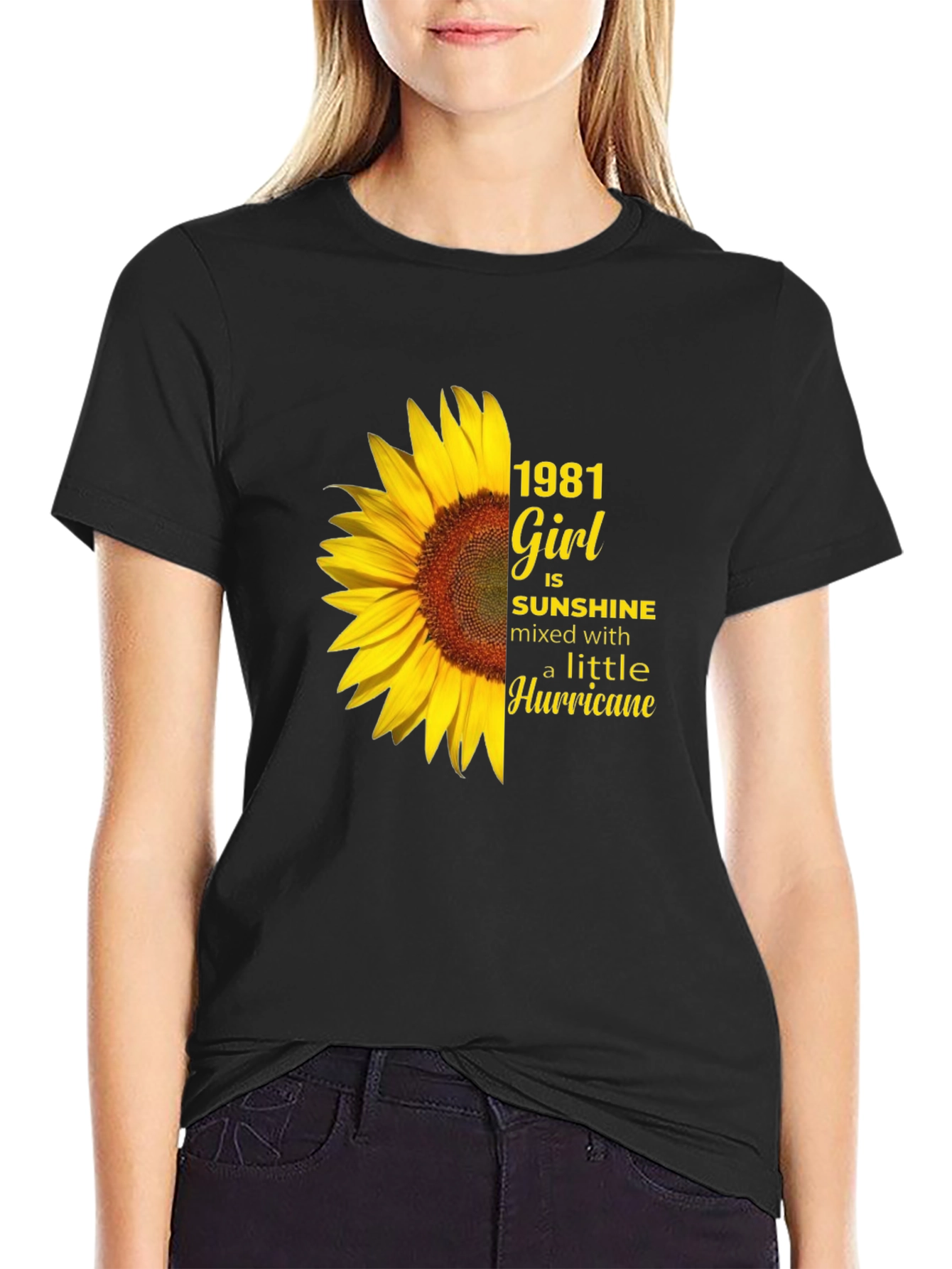 1981 Girl Sunflower Graphic Tee