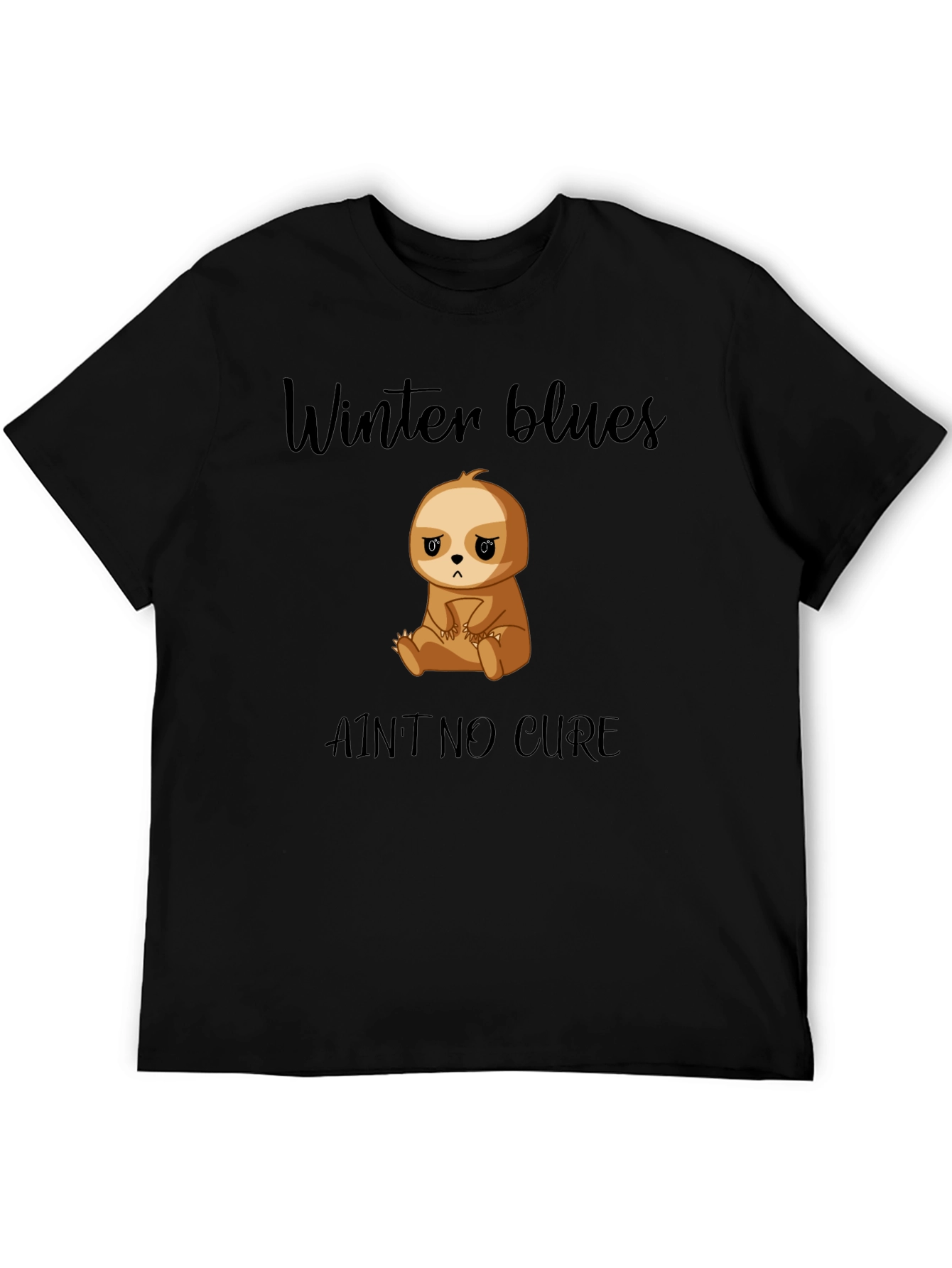 Winter Blues Sloth Graphic T-Shirt