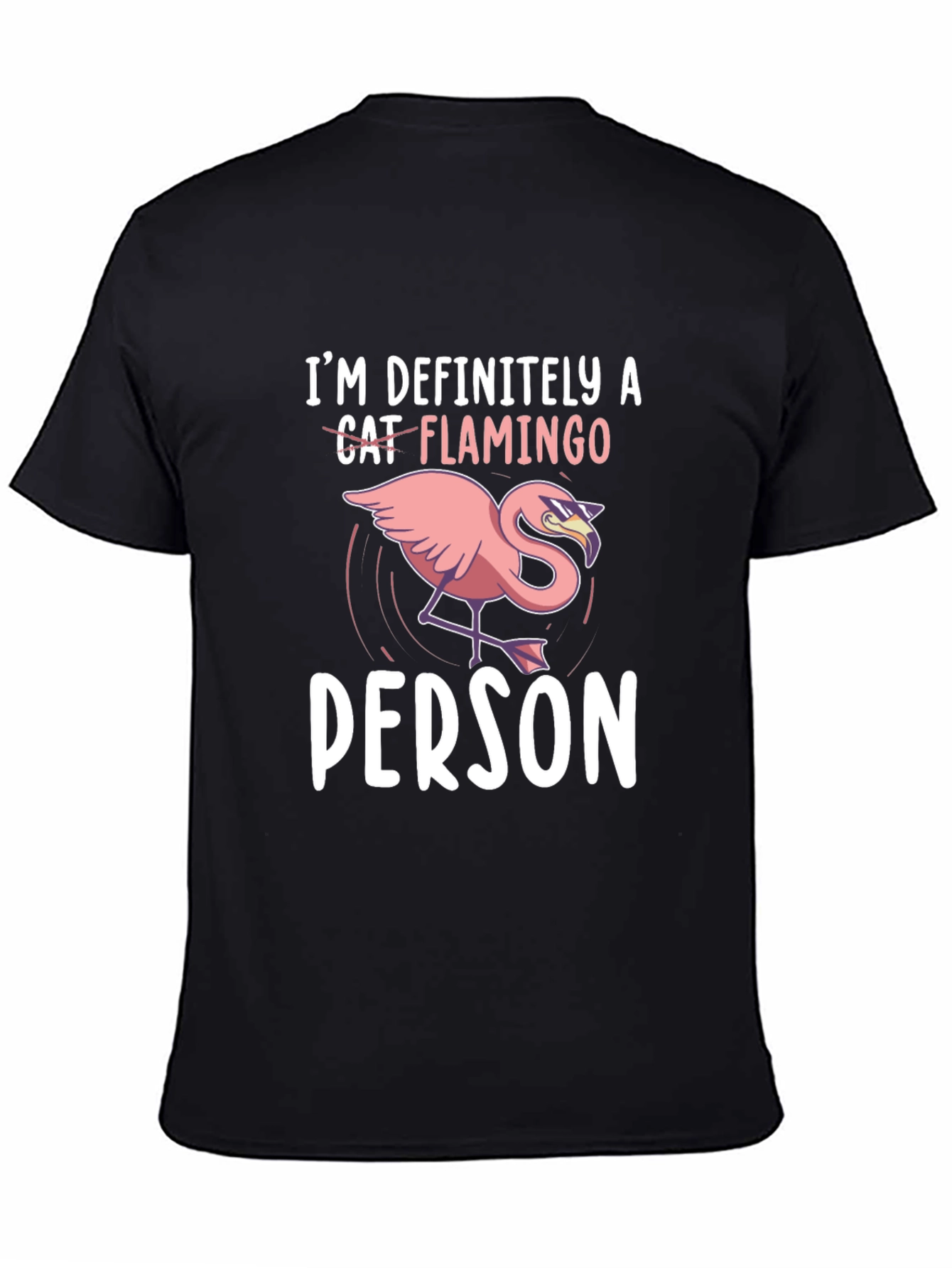 Cat Flamingo Person T-Shirt - Funny Animal Lover Tee