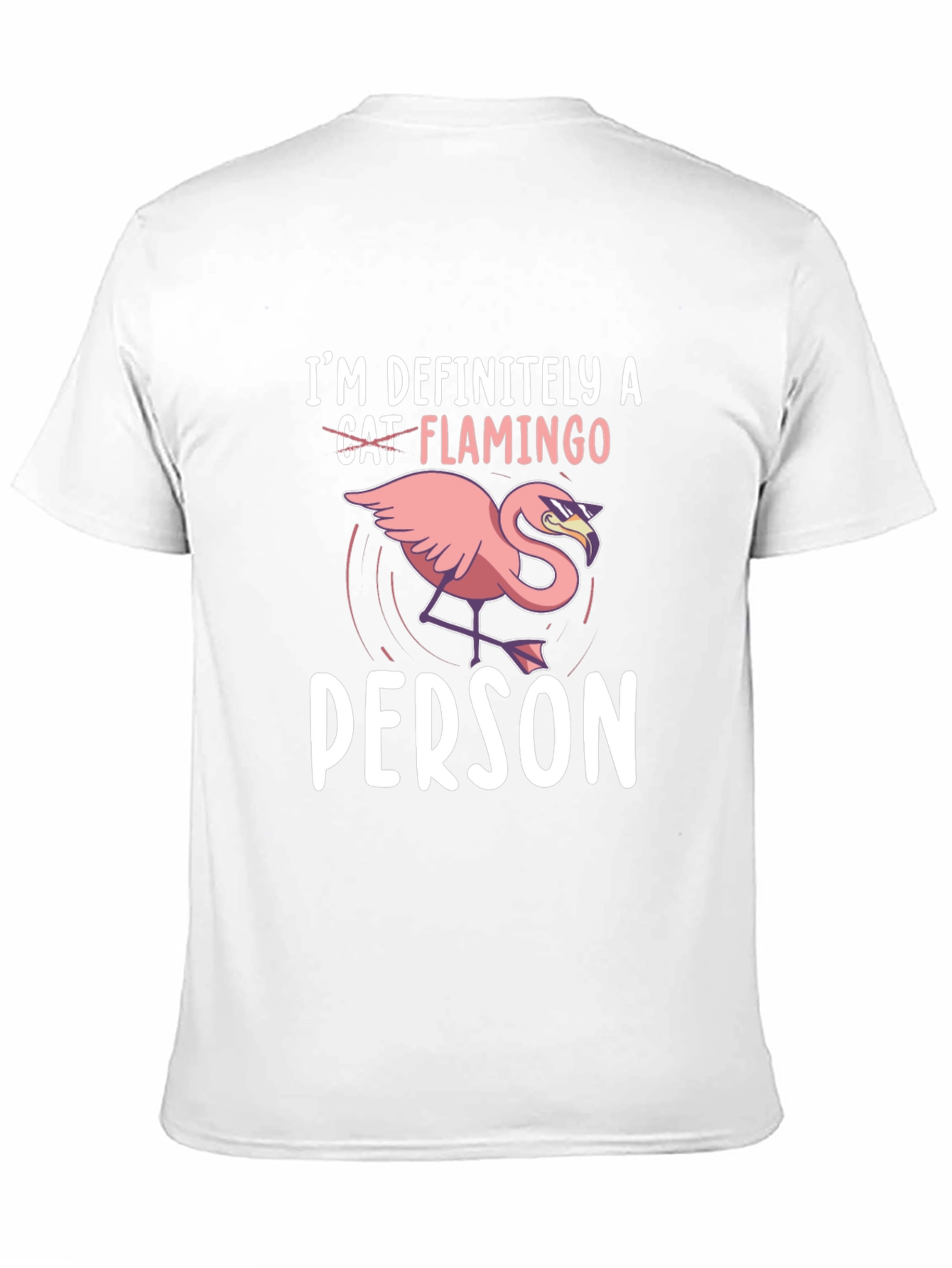 Cat Flamingo Person T-Shirt - Funny Animal Lover Tee