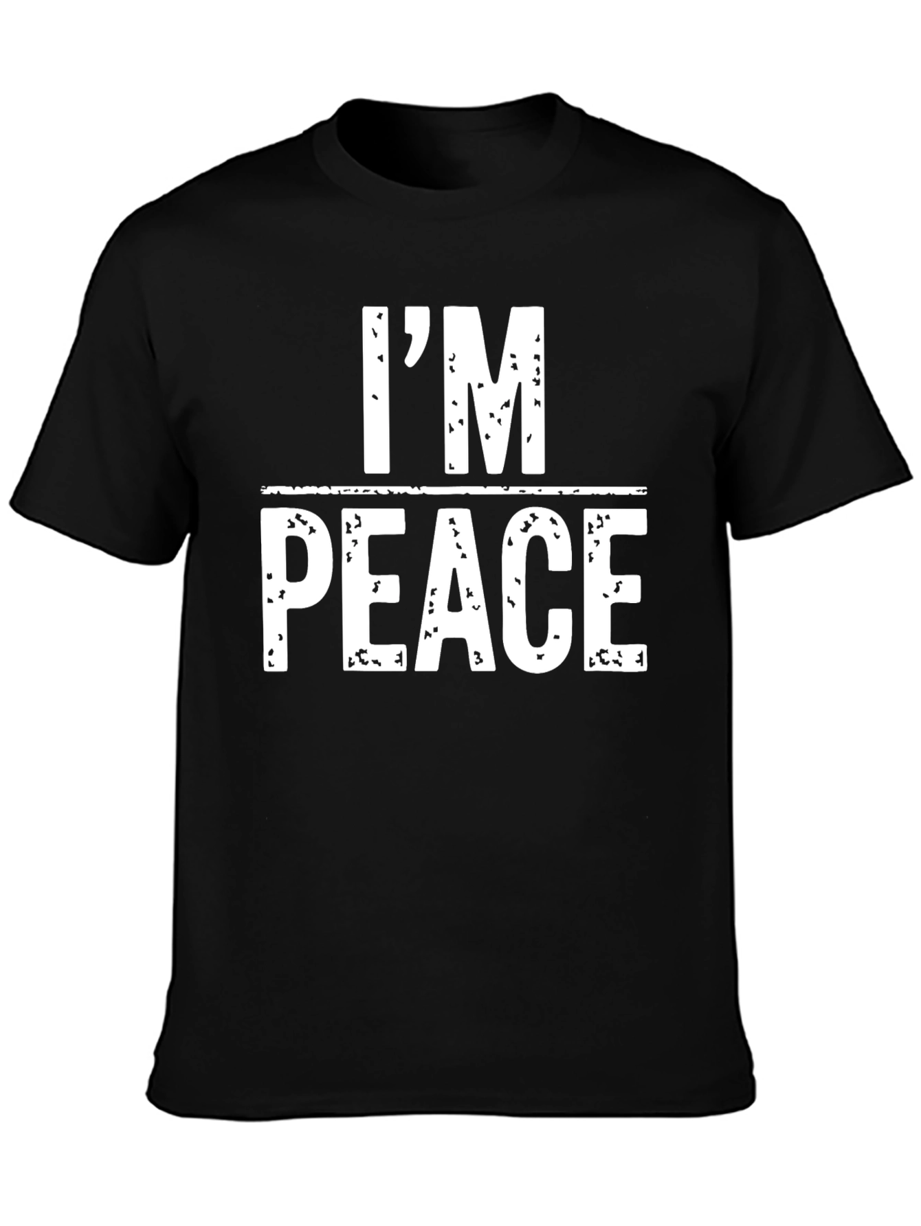 Im Peace T-Shirt - Funny Distressed Graphic Tee