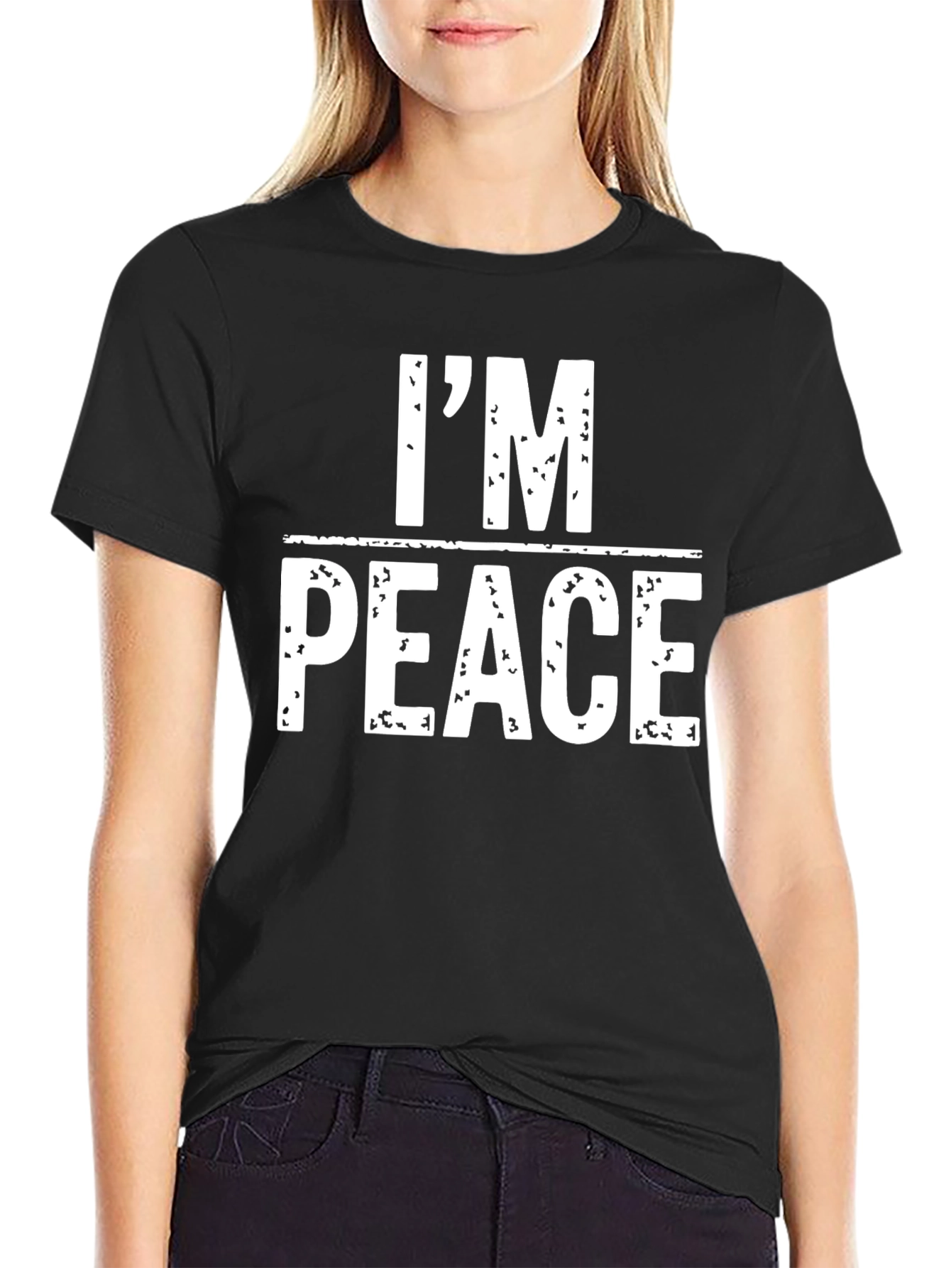 Im Peace T-Shirt - Funny Distressed Graphic Tee