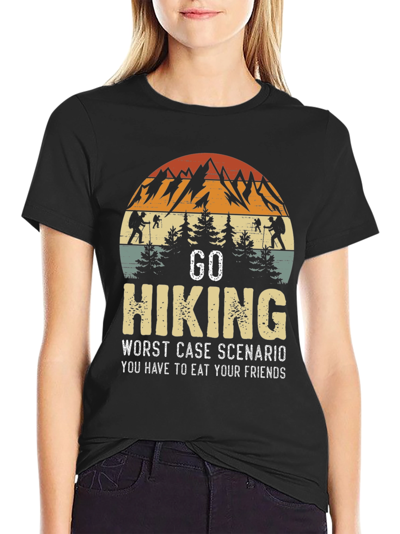 Go Hiking Funny T-Shirt