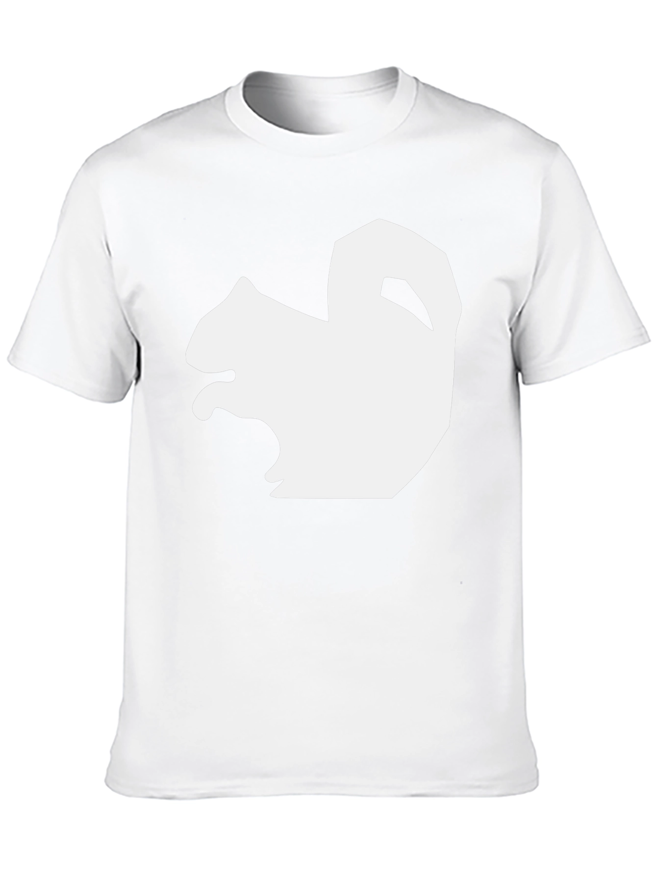 Squirrel Graphic Tee - Black Cotton Blend Shirt