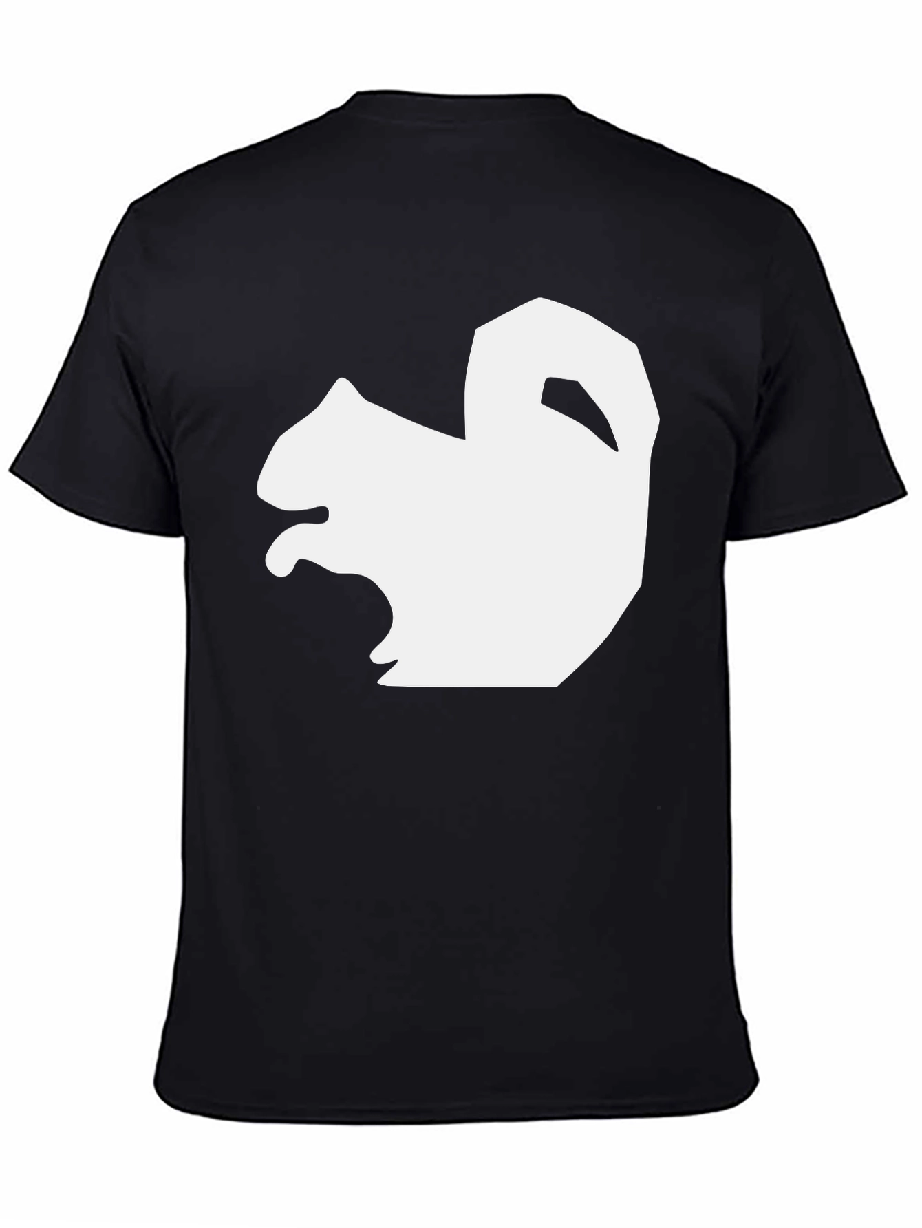 Squirrel Graphic Tee - Black Cotton Blend Shirt