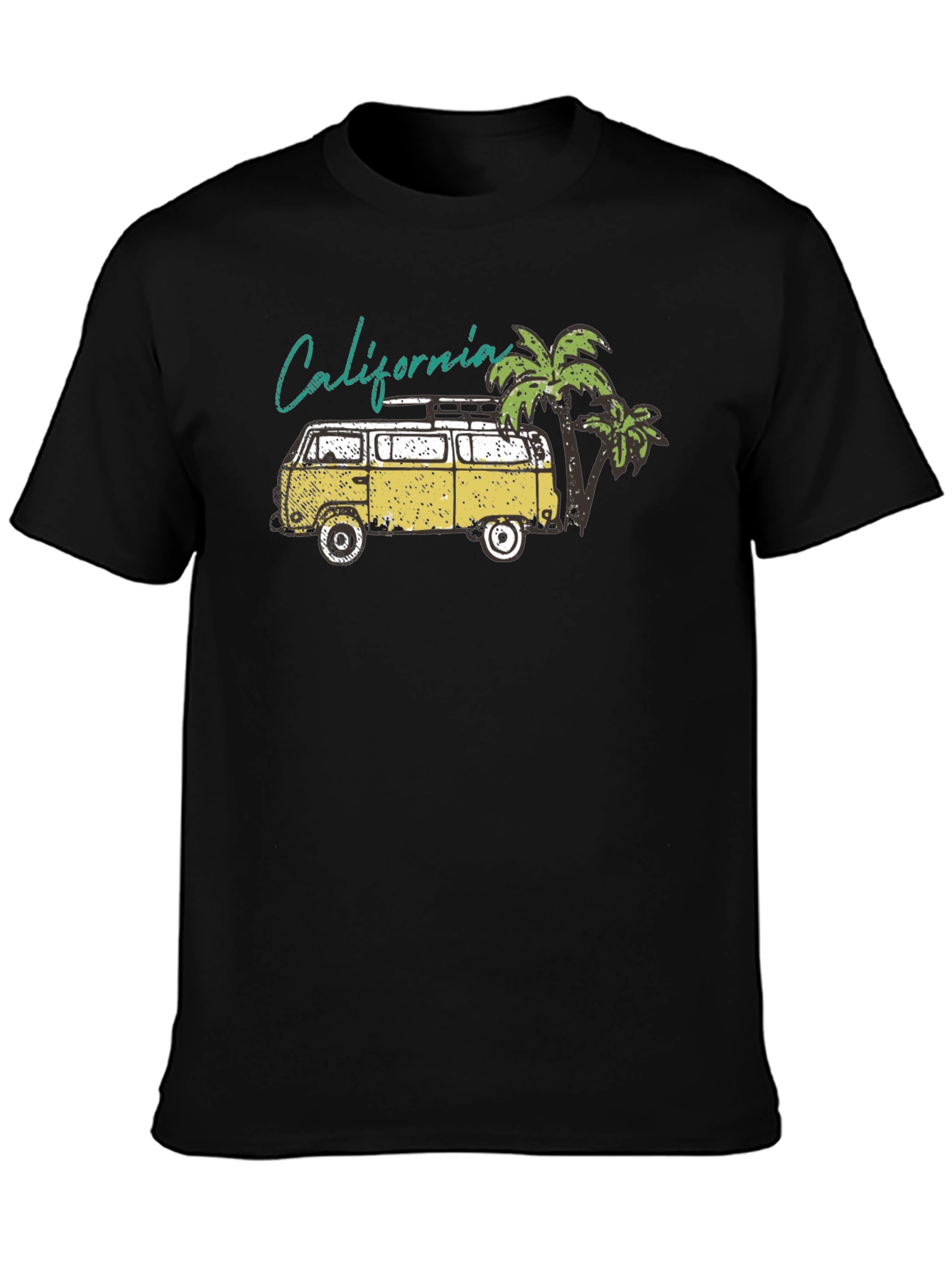California Van Palm Tree Graphic T-Shirt