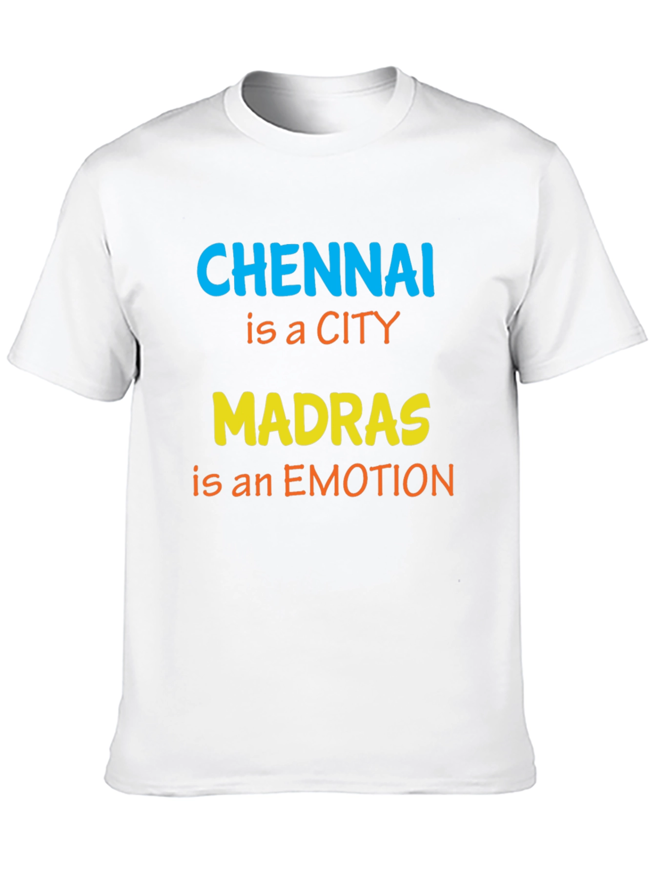 Chennai Madras City Emotion Black T-Shirt