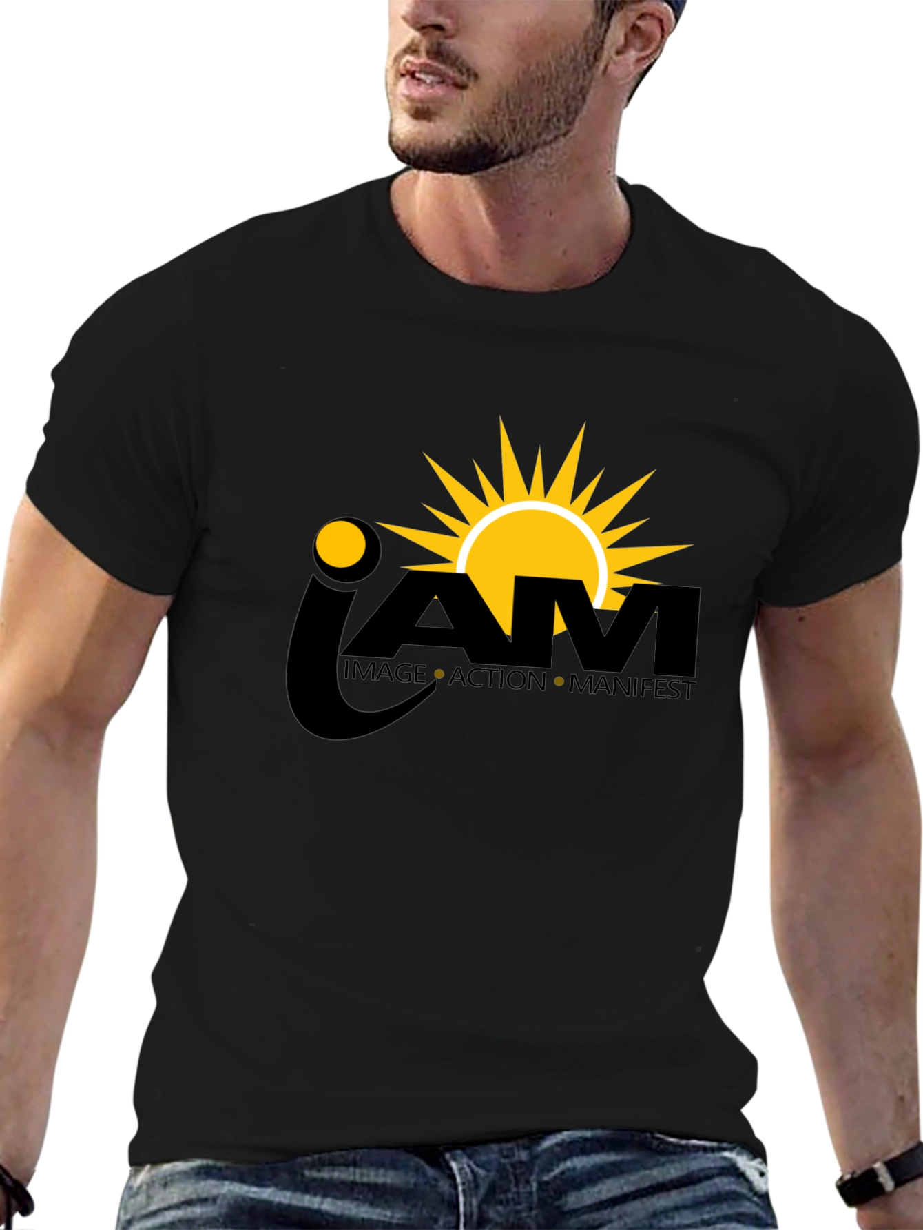 IAM Image Action Manifest Black T-Shirt