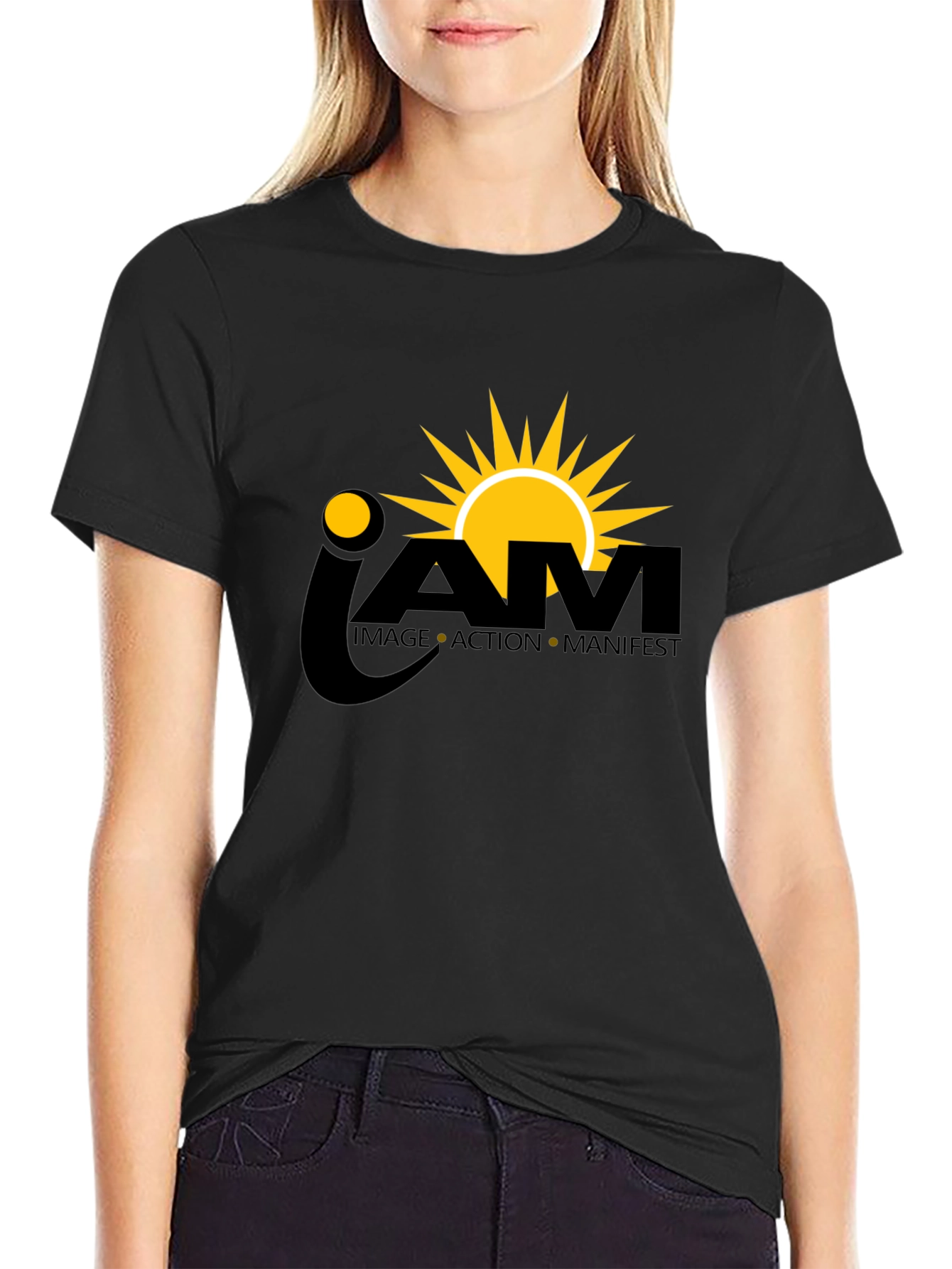 IAM Image Action Manifest Black T-Shirt