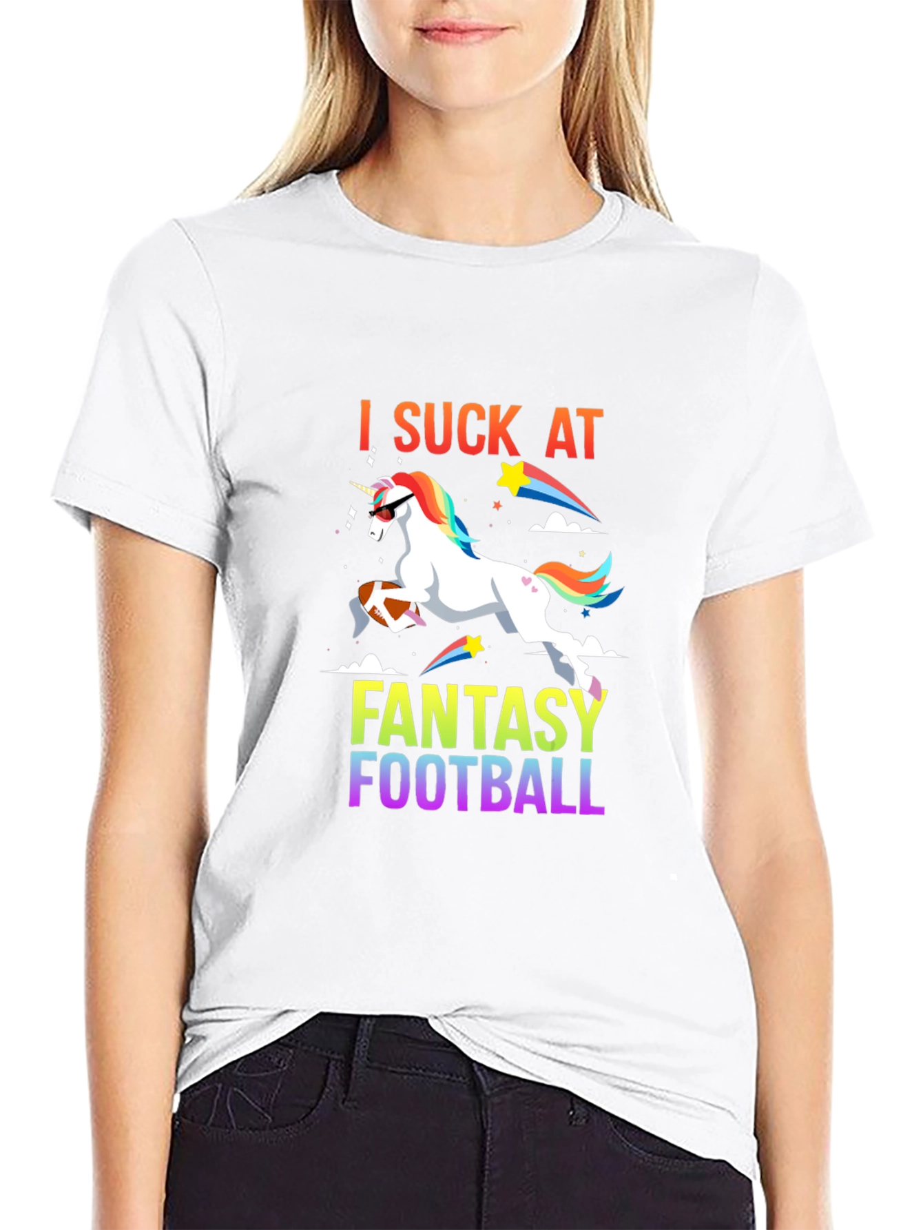 I Suck at Fantasy Football Graphic T-Shirt