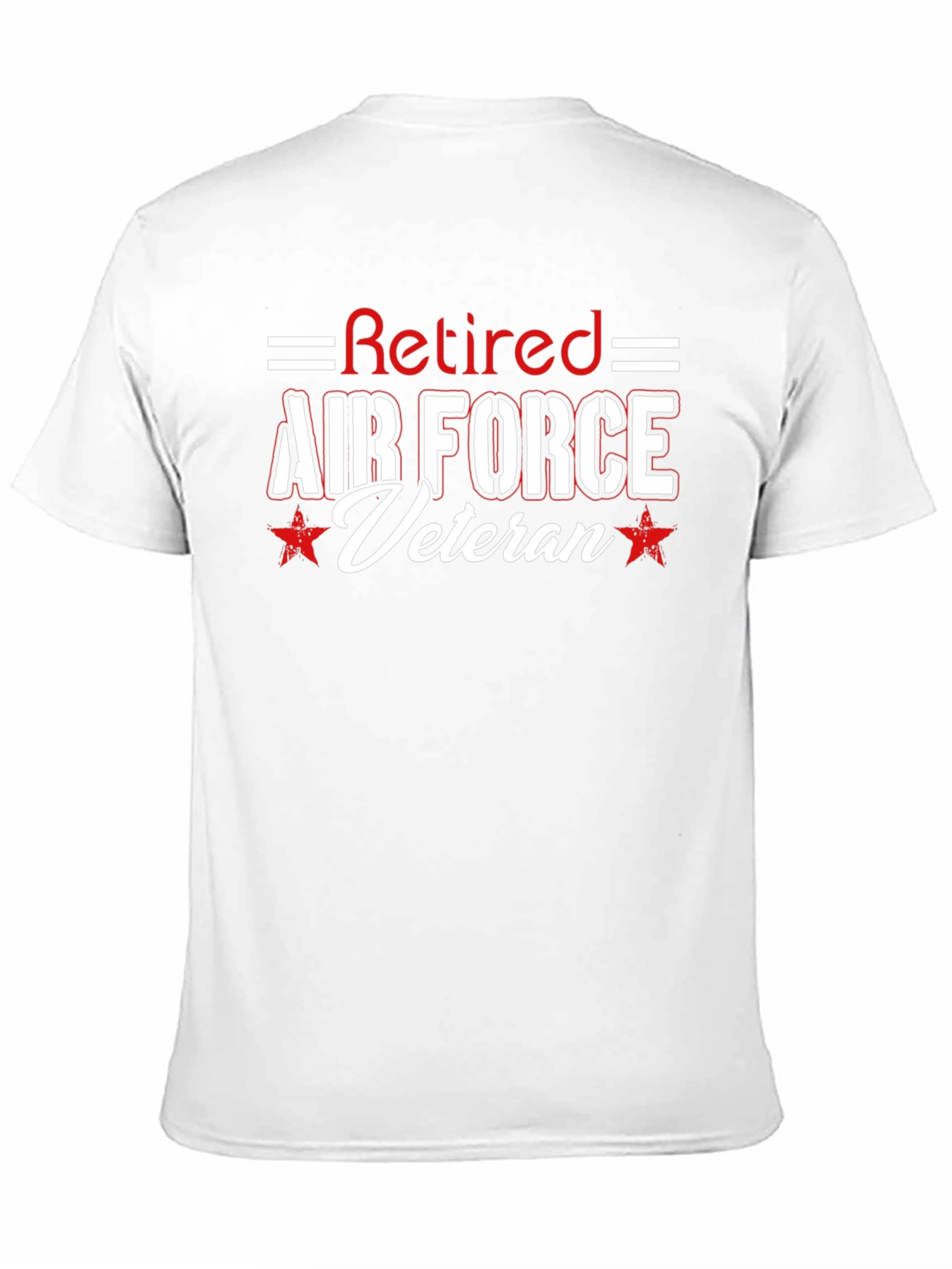 Retired Air Force Veteran Black T-Shirt