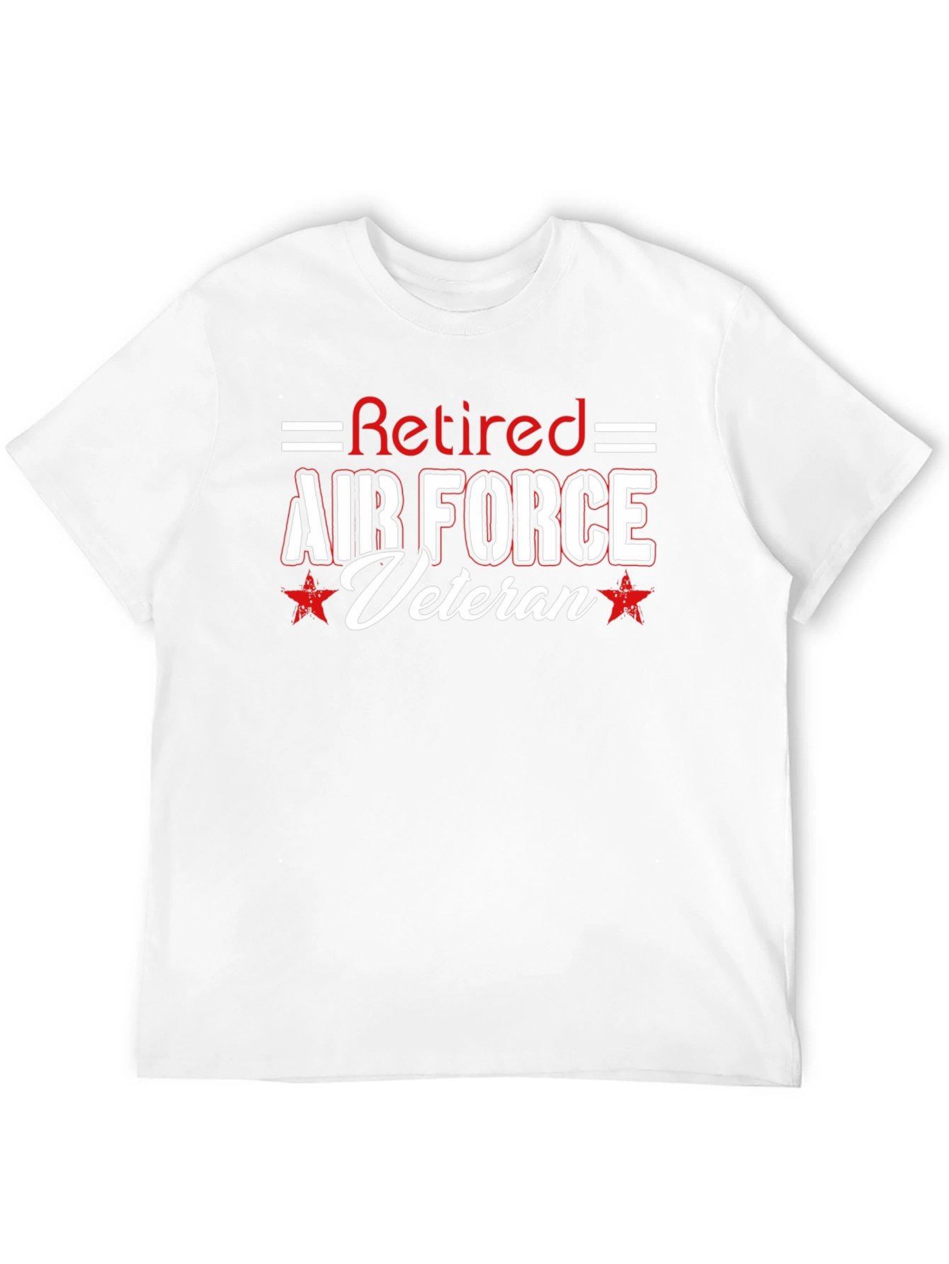 Retired Air Force Veteran Black T-Shirt