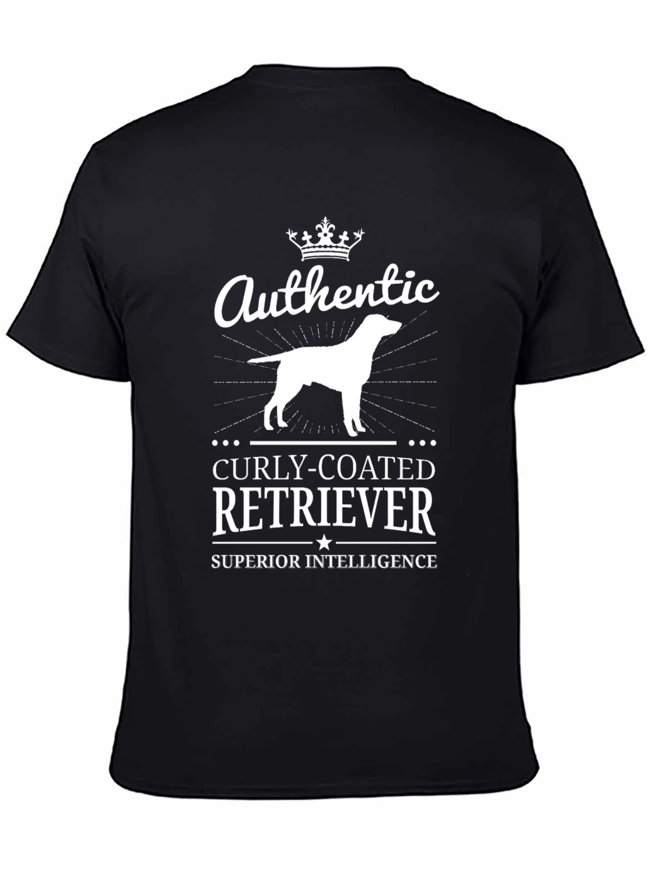 Authentic Curly-Coated Retriever T-Shirt - Superior Intelligence