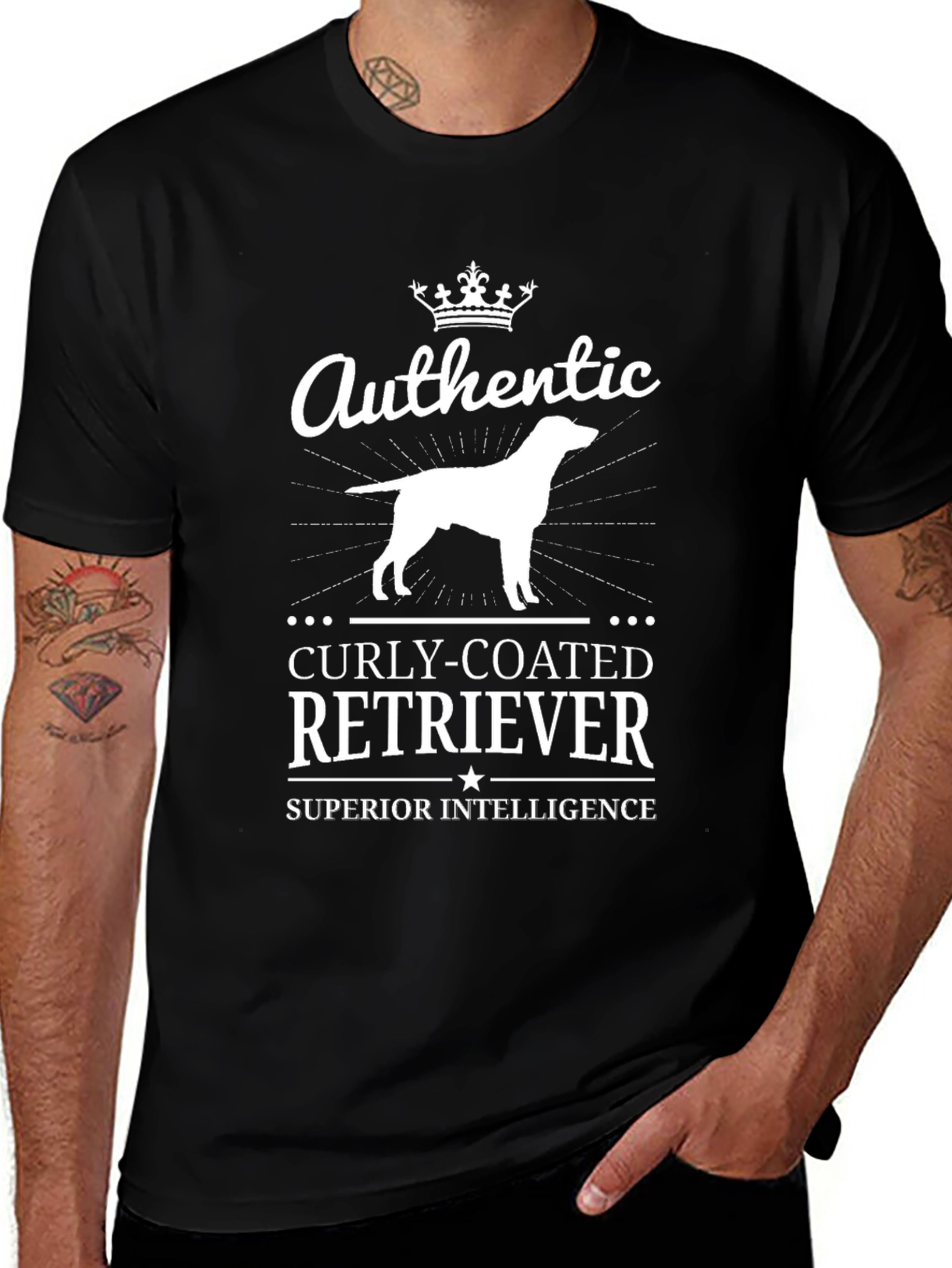 Authentic Curly-Coated Retriever T-Shirt - Superior Intelligence