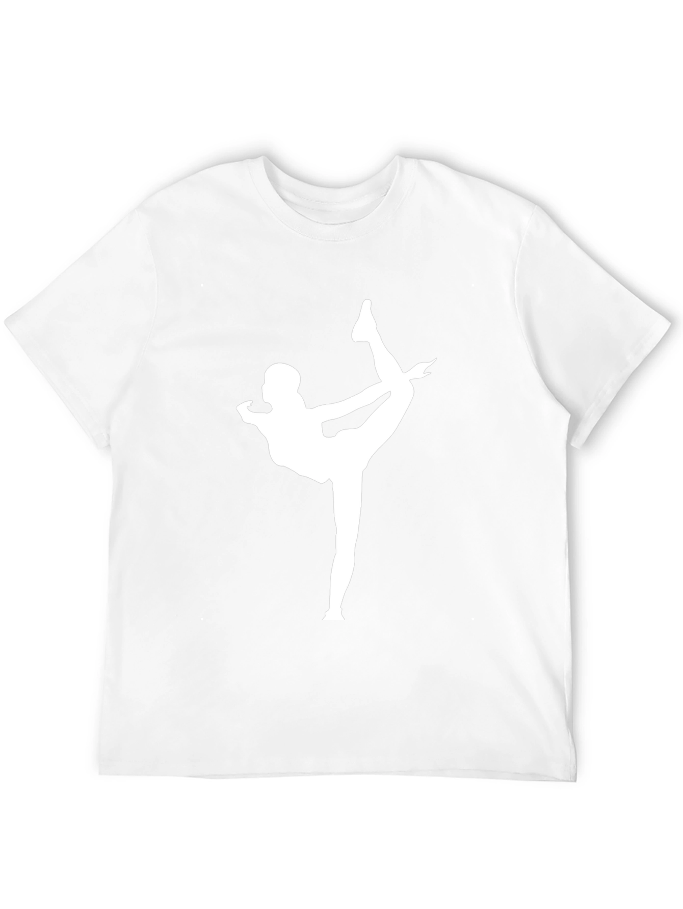Yoga Pose Graphic Tee - Black Cotton