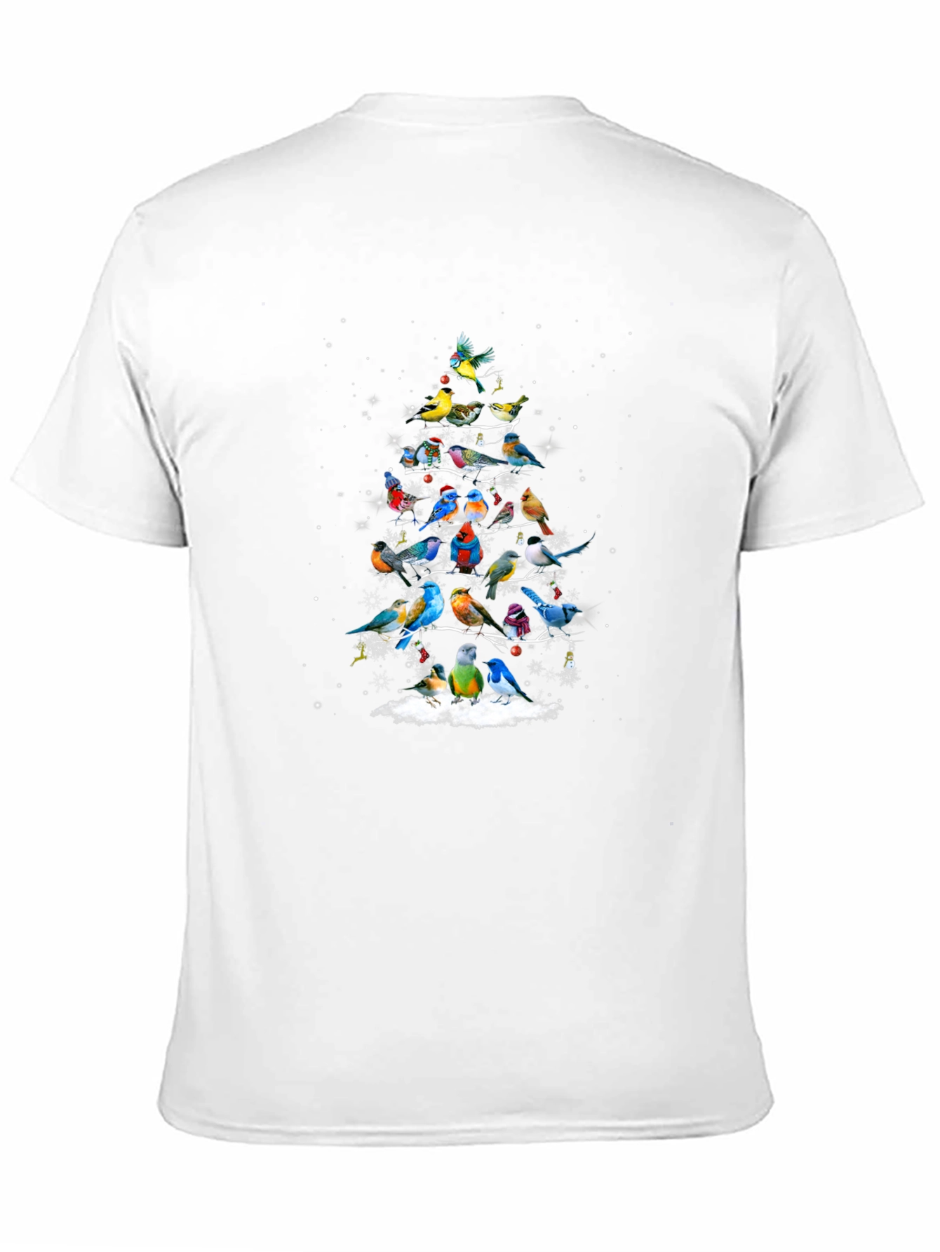Festive Bird Christmas Tree T-Shirt
