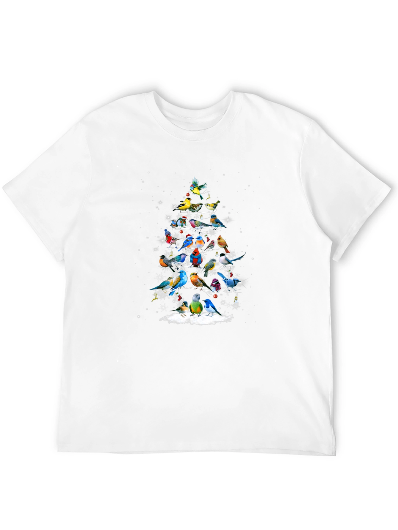 Festive Bird Christmas Tree T-Shirt