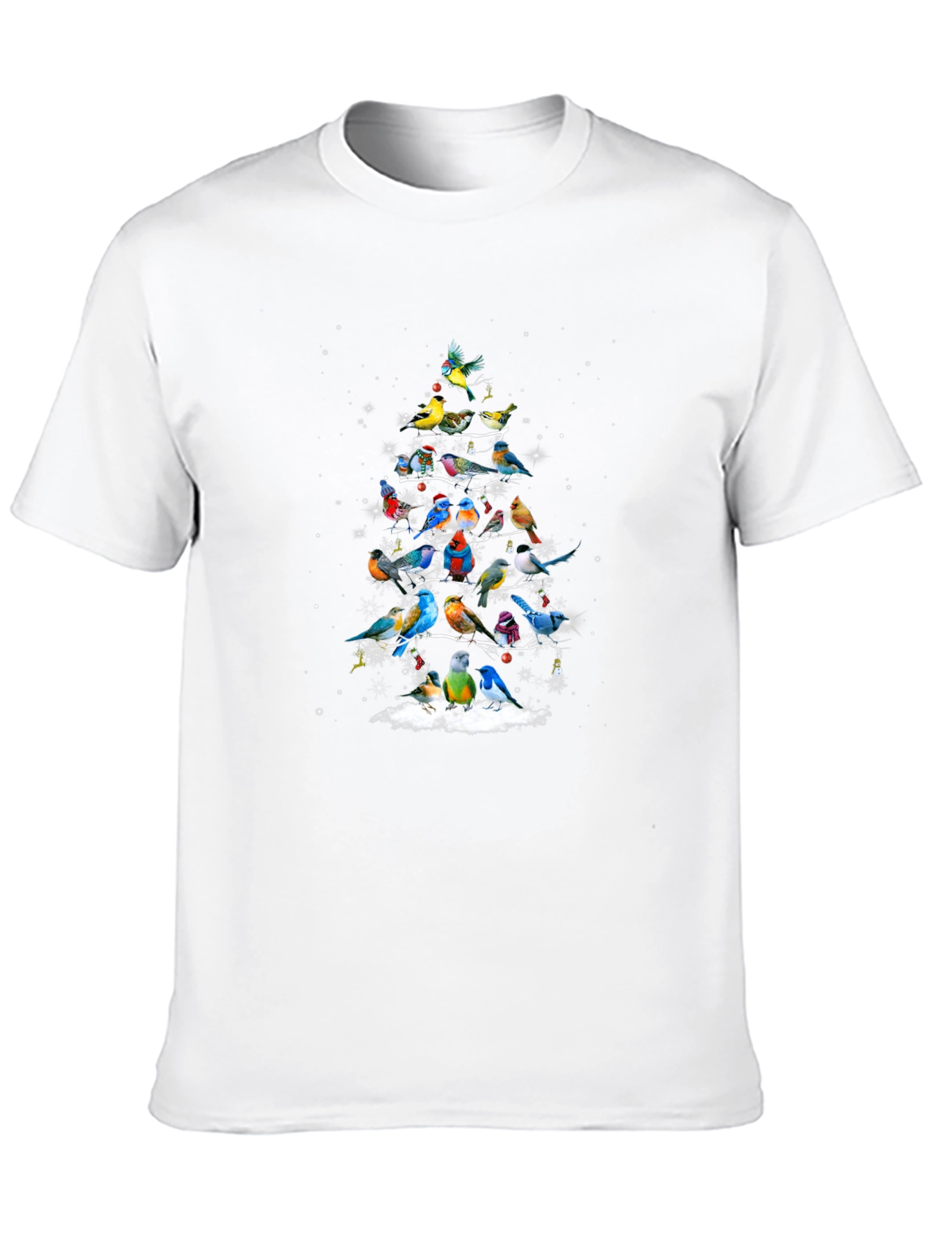 Festive Bird Christmas Tree T-Shirt