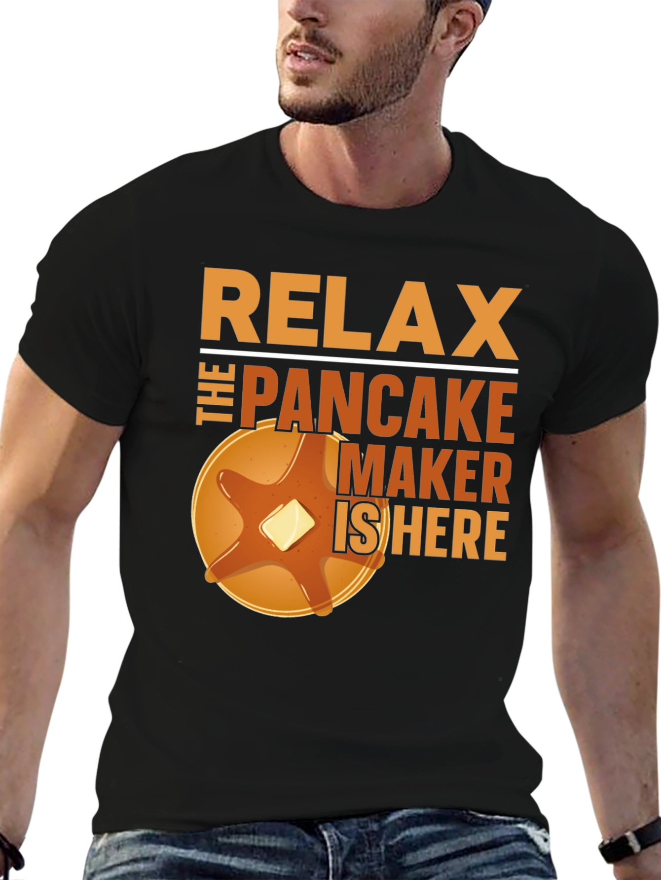 Relax The Pancake Maker Is Here Funny T-Shirt
