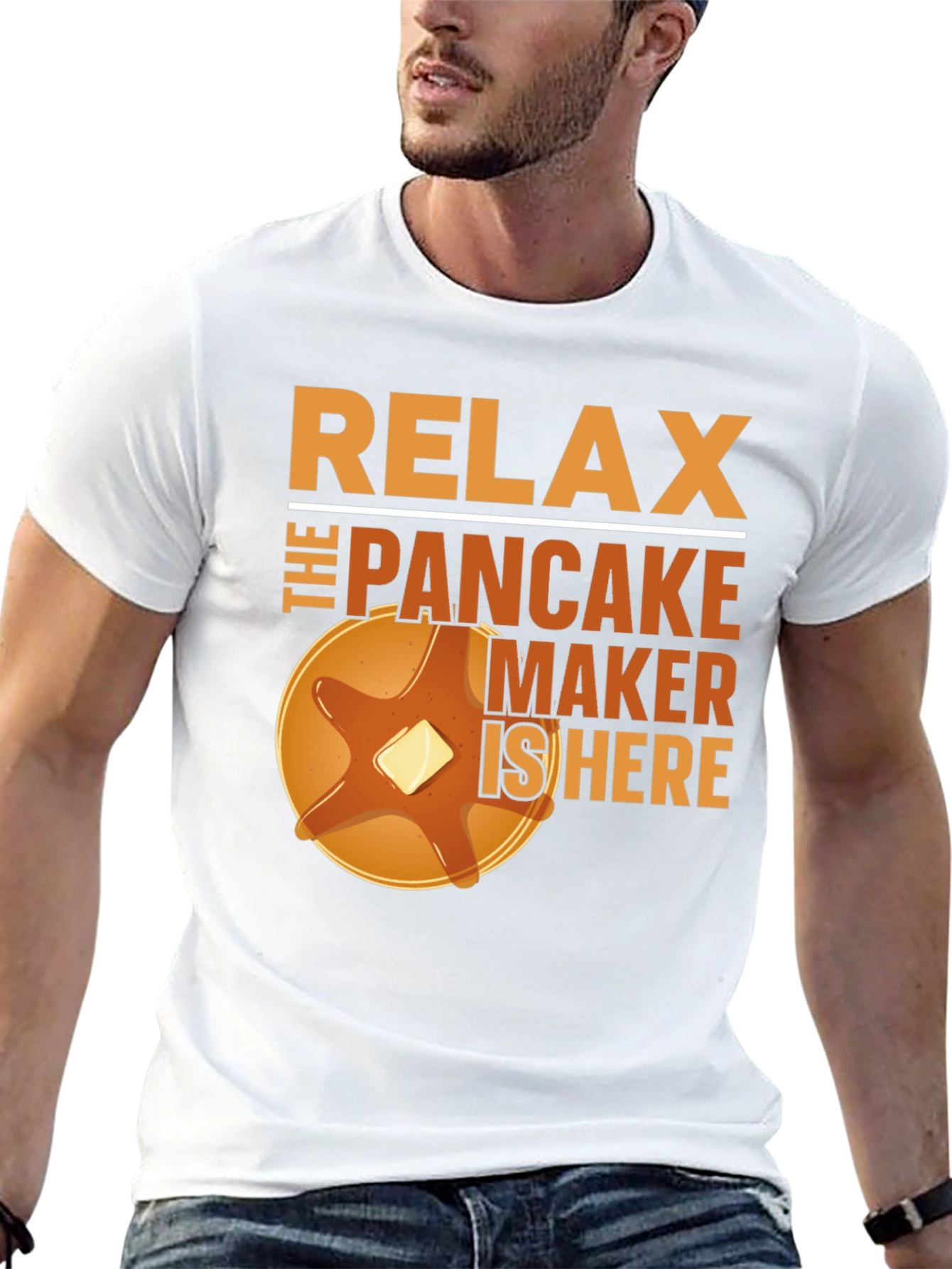 Relax The Pancake Maker Is Here Funny T-Shirt