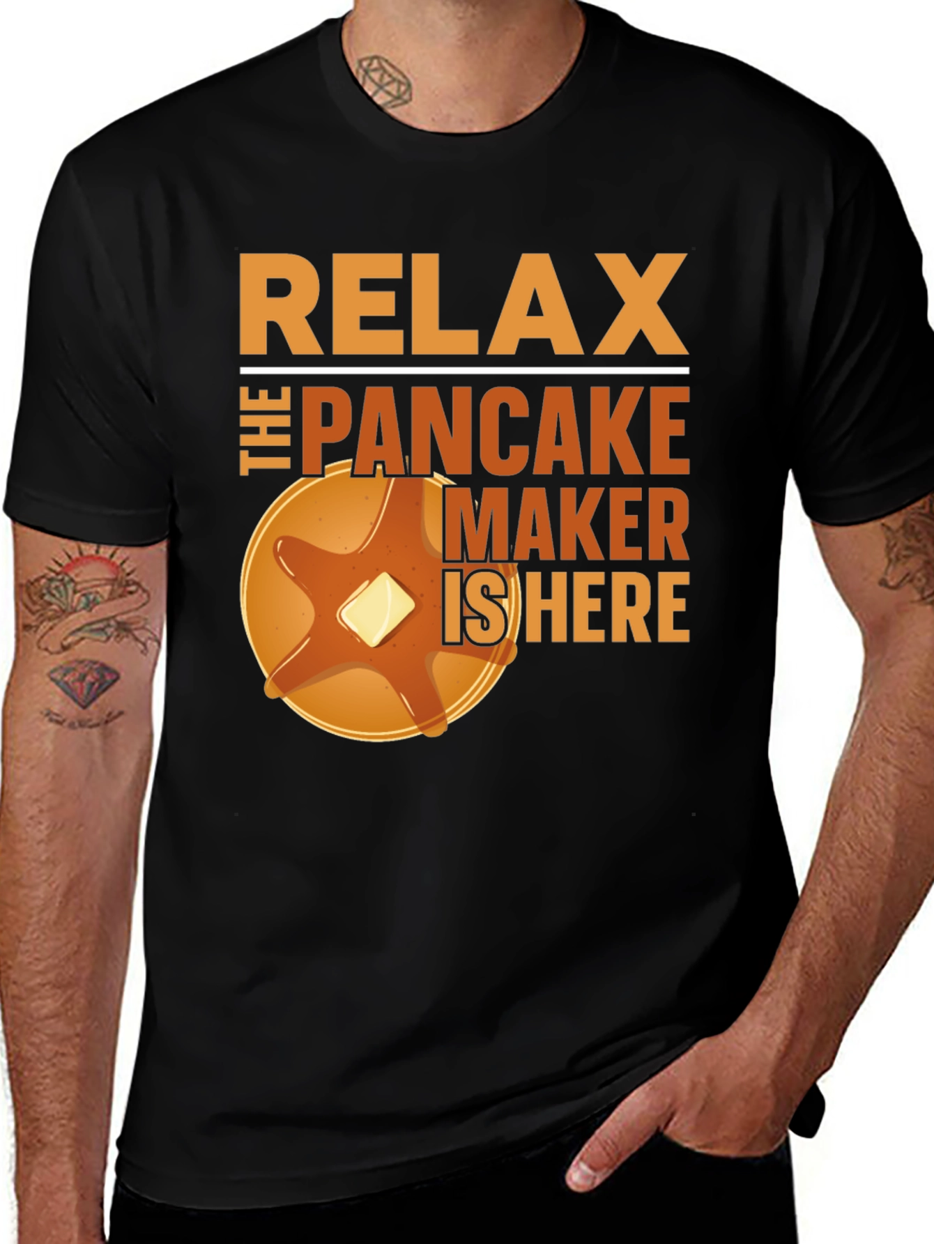 Relax The Pancake Maker Is Here Funny T-Shirt