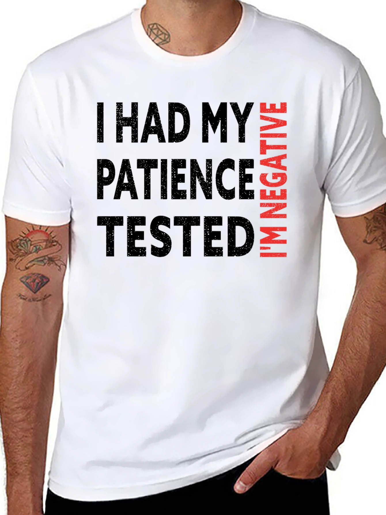 Humorous Patience Tested Graphic Tee